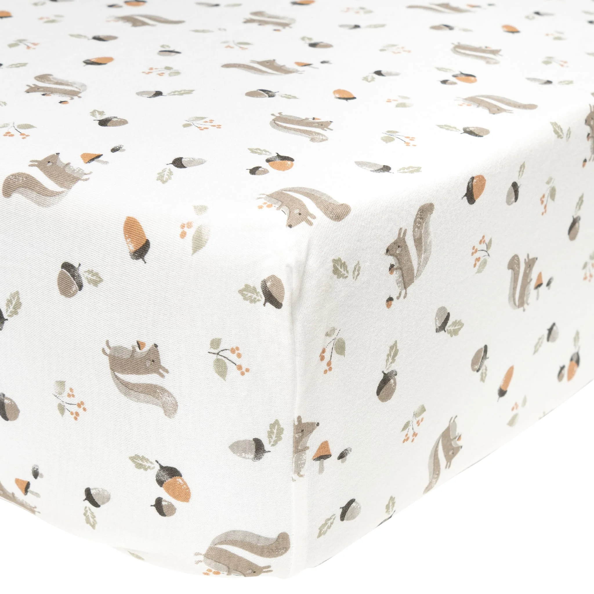 Drap Contour pour Lit de Bébé - Écureuils