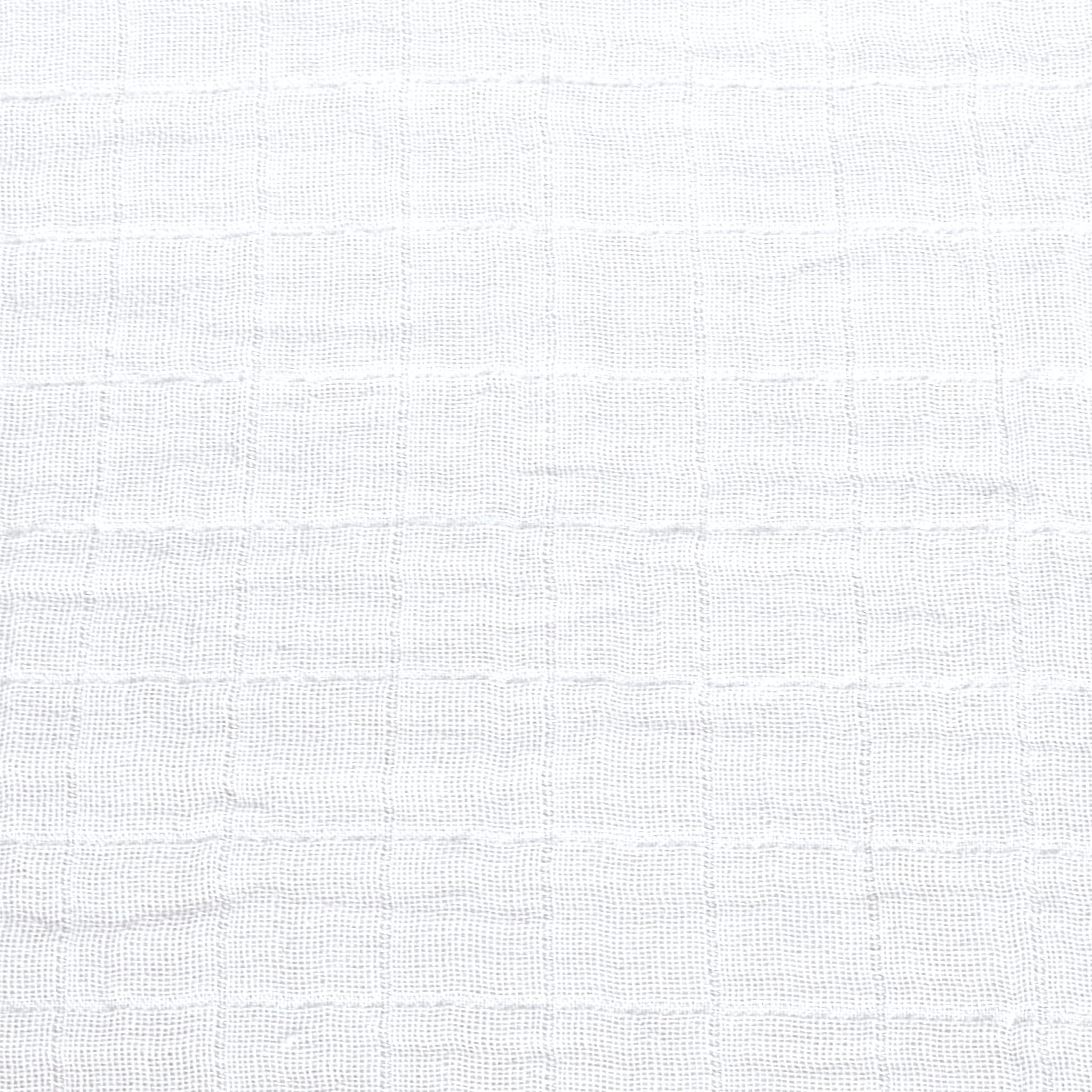 Drap Contour pour Lit de Bébé - Mousseline Blanc - Image 2