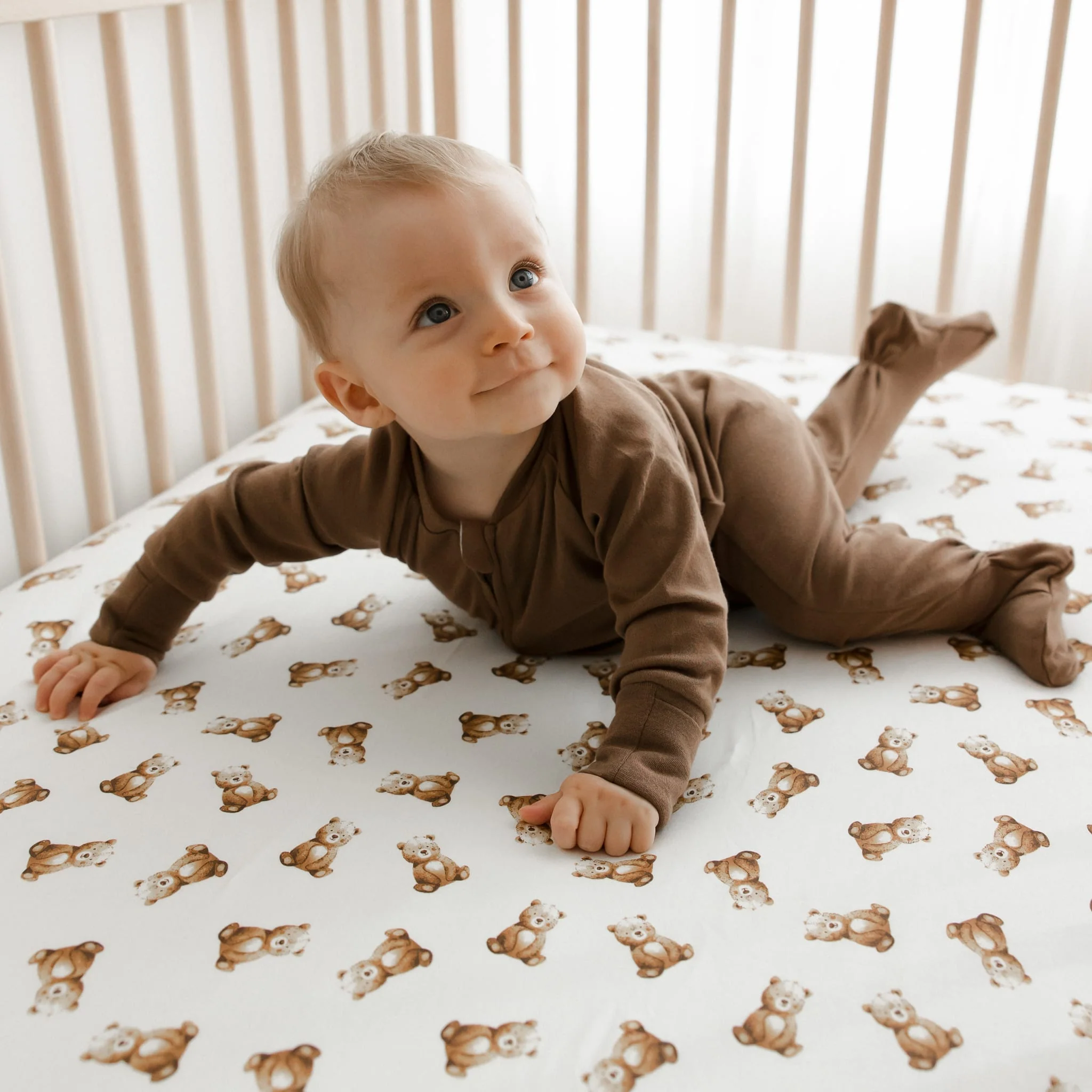 Drap Contour pour Lit de Bébé - Oursons - Image 2