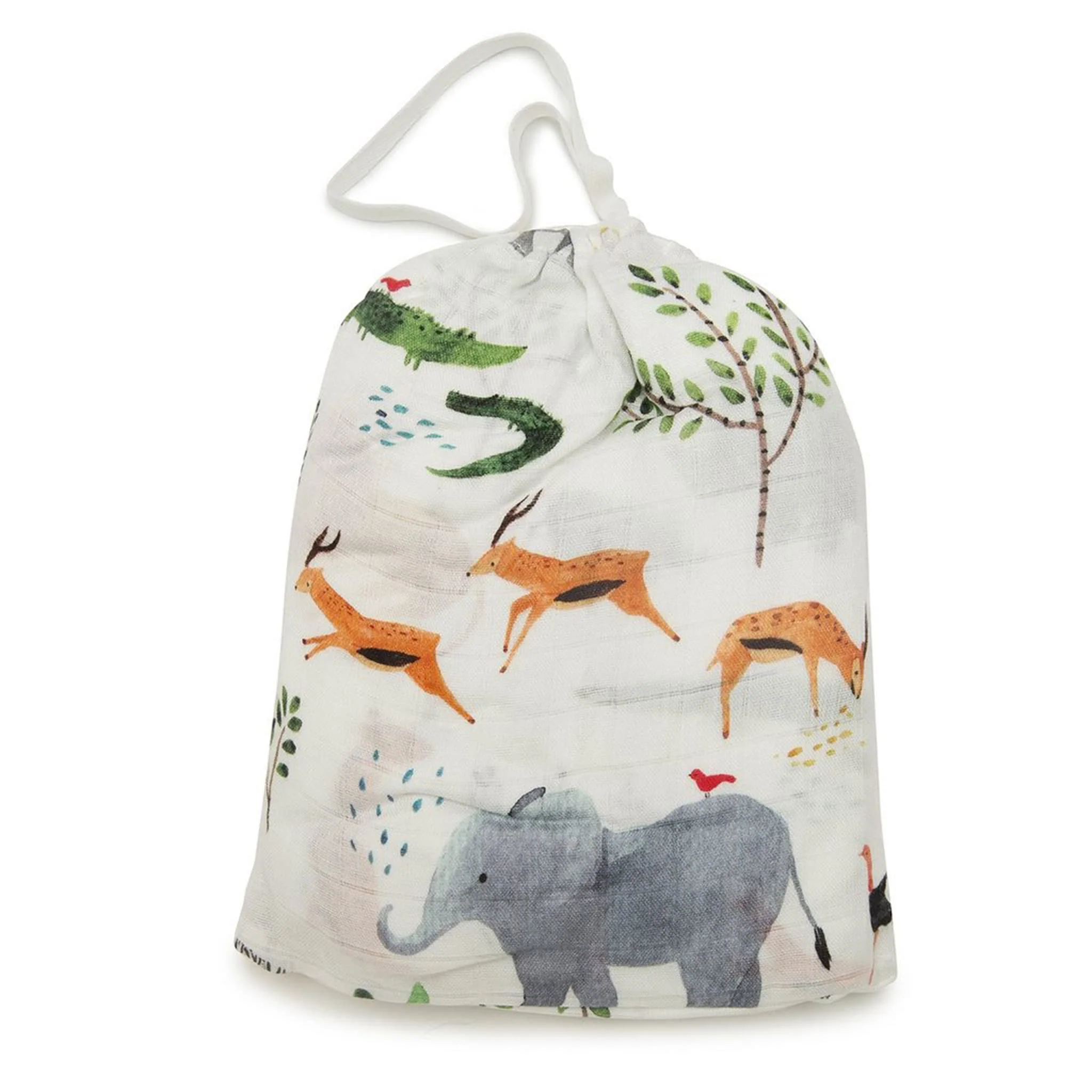 Drap Contour pour Lit de Bébé - Mousseline Bambou Safari - Image 3
