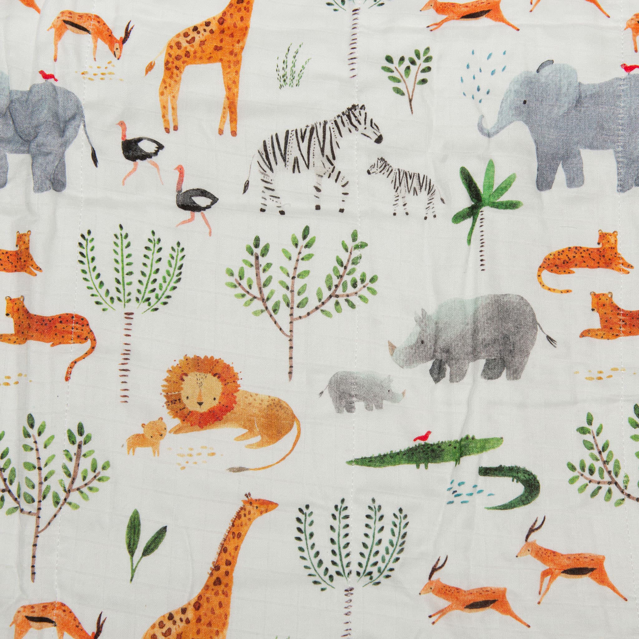 Drap Contour pour Lit de Bébé - Mousseline Bambou Safari - Image 4