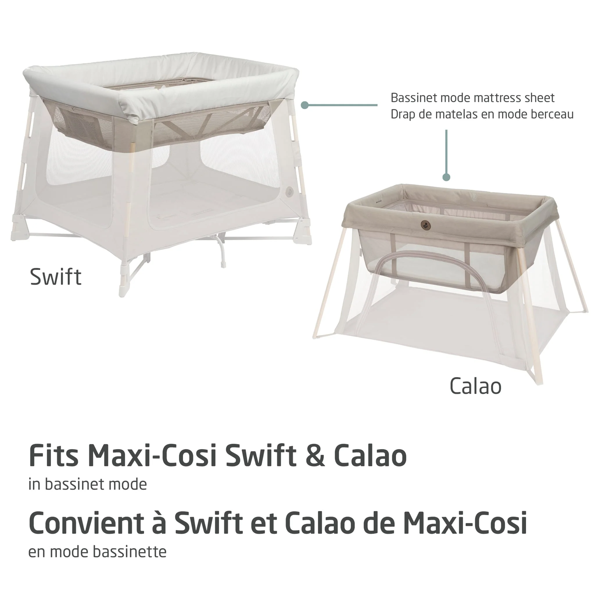 Draps pour Parcs (2) Swift/Calao en mode Bassinette - Image 2