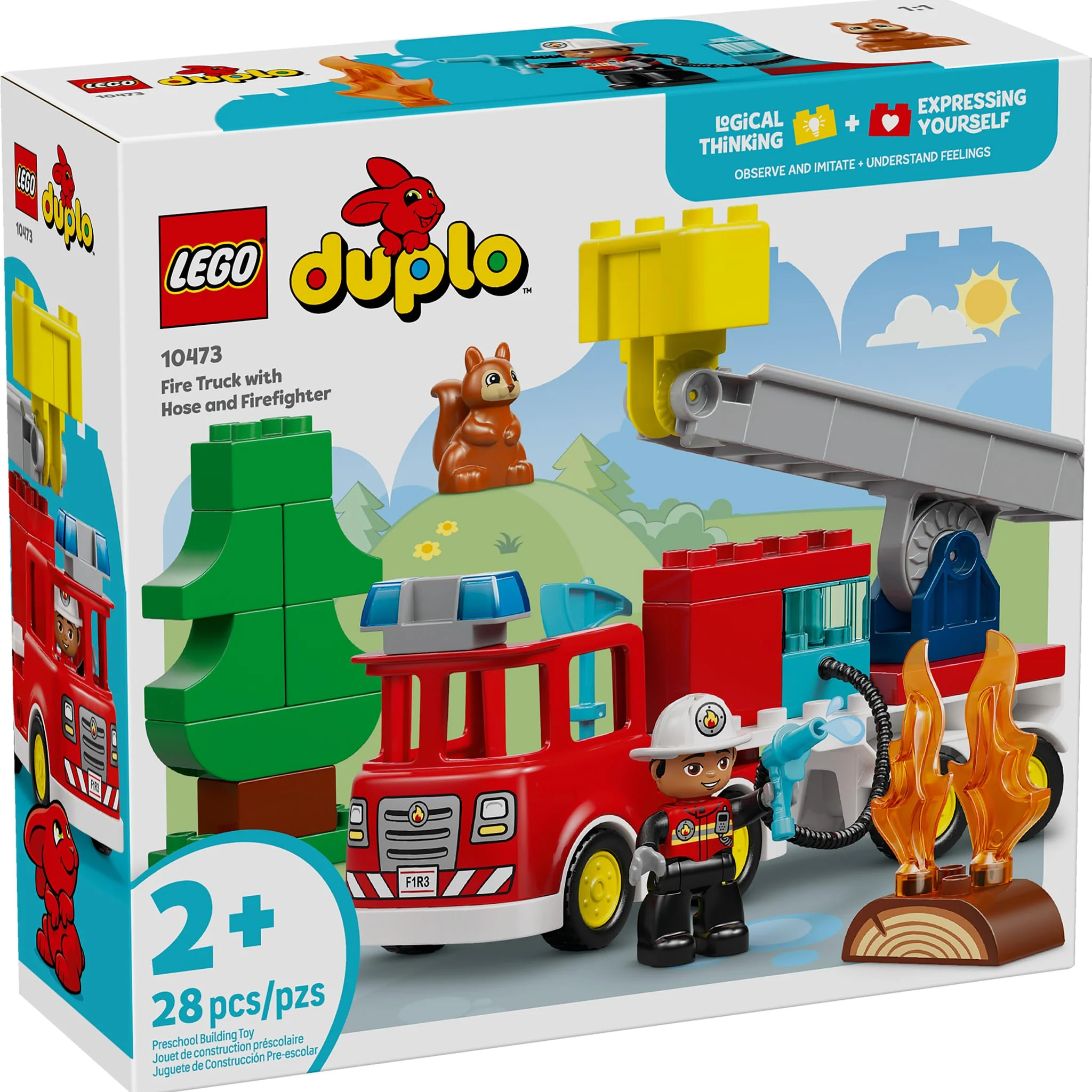 LEGO® DUPLO® Ma ville Le camion de pompiers avec un boyau et un pompier - Image 2