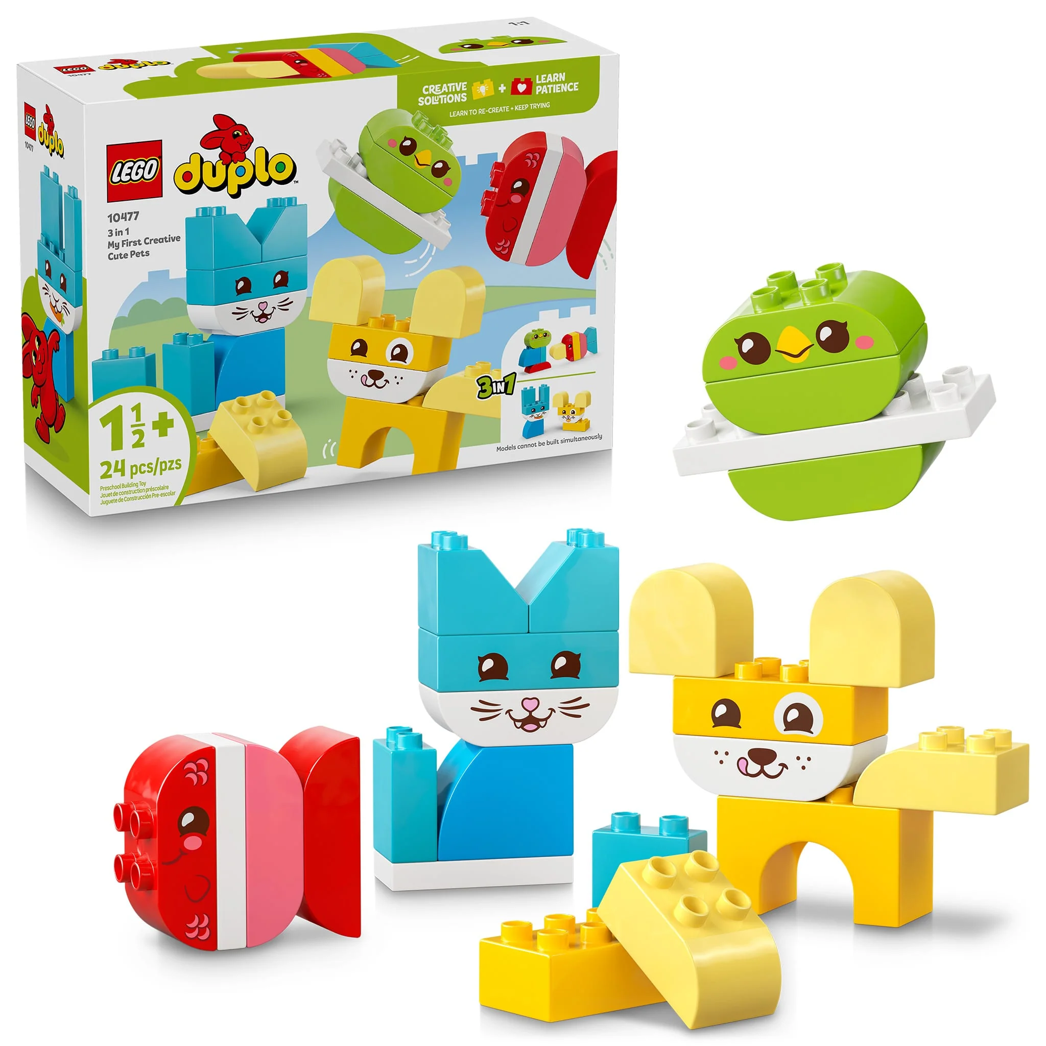 LEGO® DUPLO® Mon premier Les animaux de compagnie créatifs 3 en 1