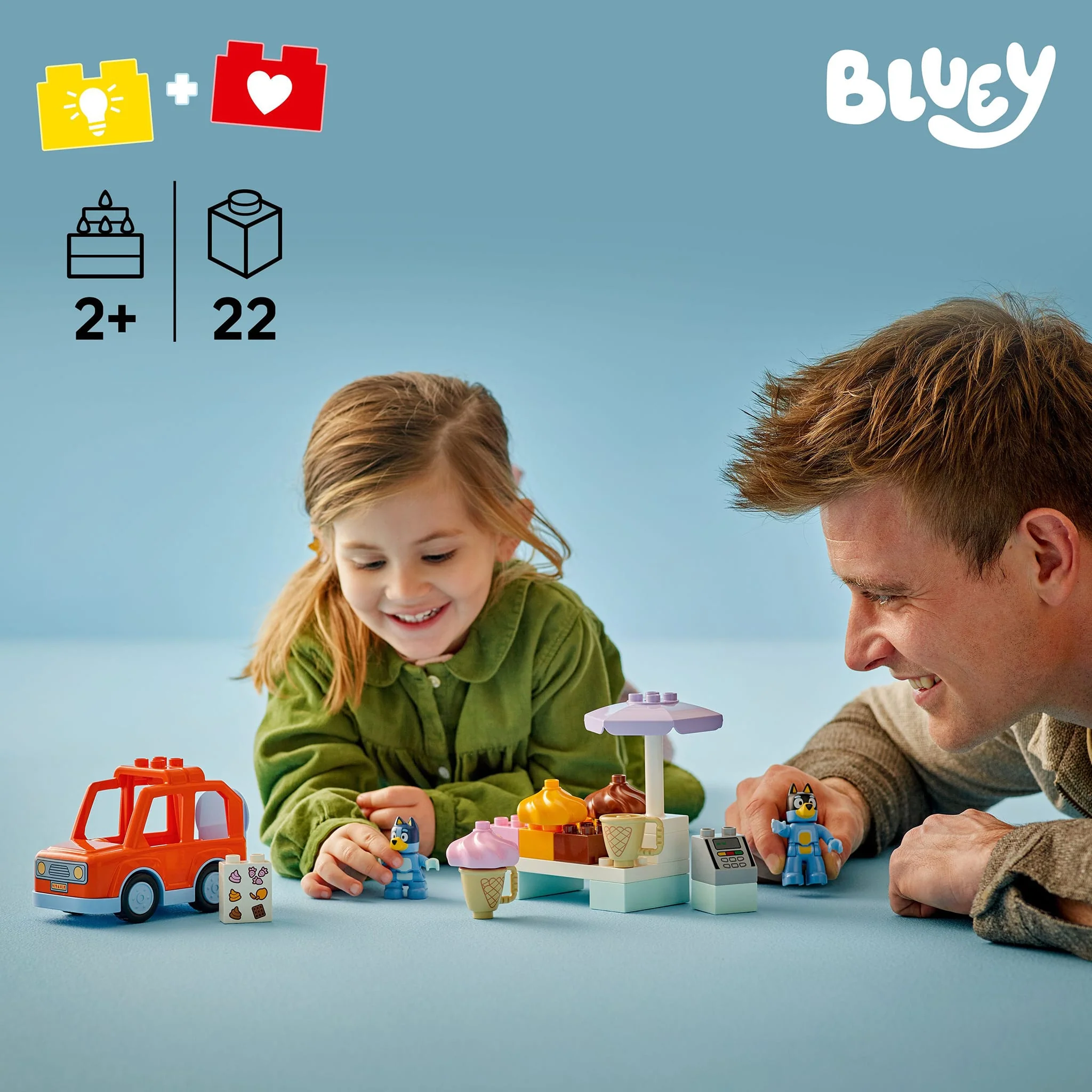 LEGO® DUPLO® La visite au comptoir de crème glacée avec Bluey - Image 2
