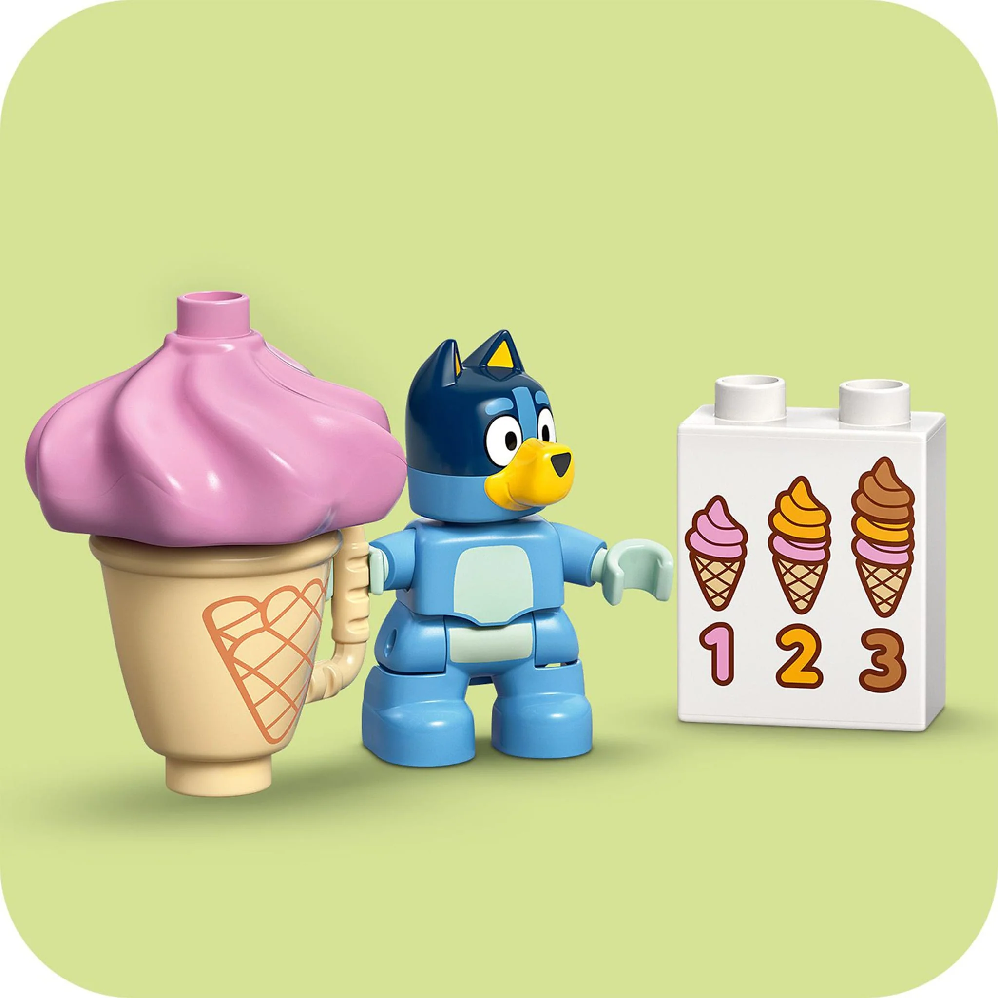 LEGO® DUPLO® La visite au comptoir de crème glacée avec Bluey - Image 5