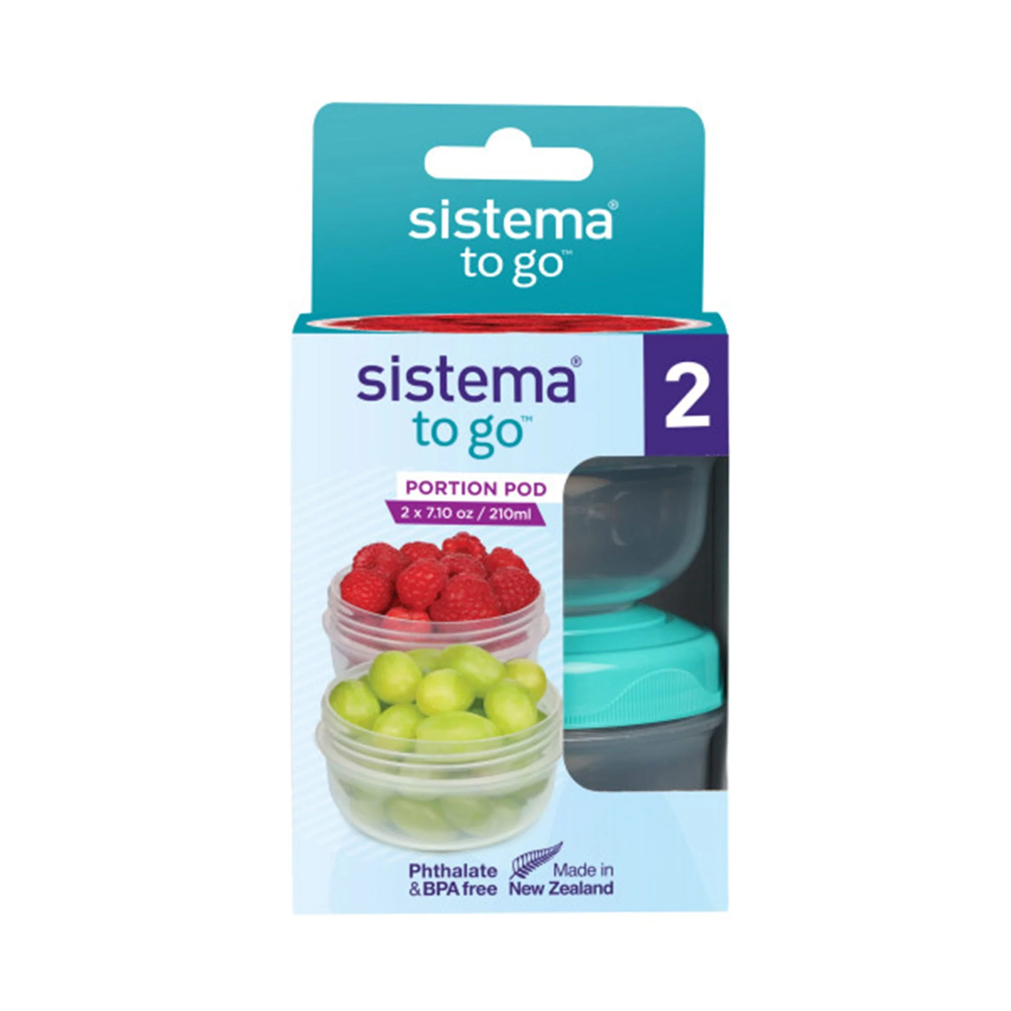 Ensemble de 2 Contenants Portionpod™ TO GO™ 210ml - Image 2