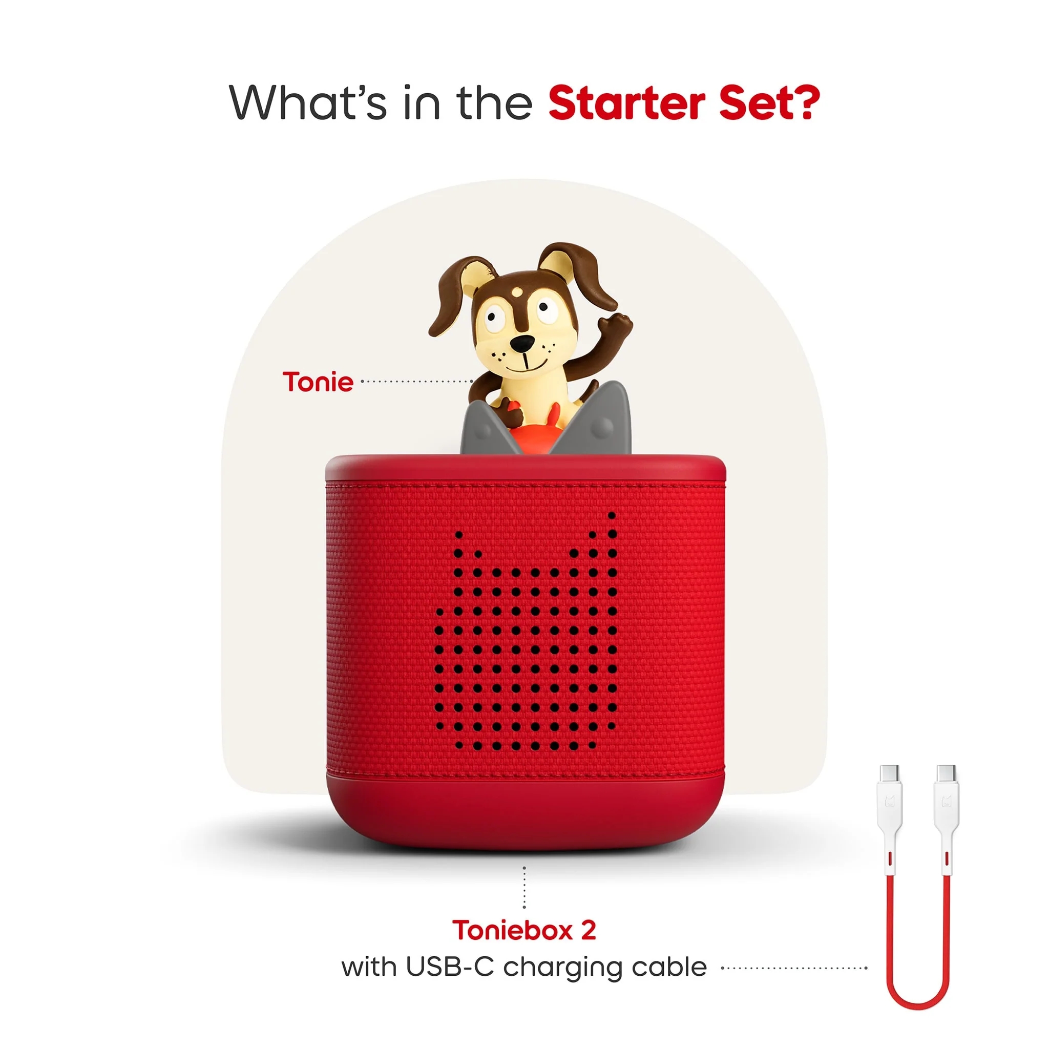 Toniebox 2 - Mon premier coffret Playtime Puppy – Rouge (bilingue) - Image 6