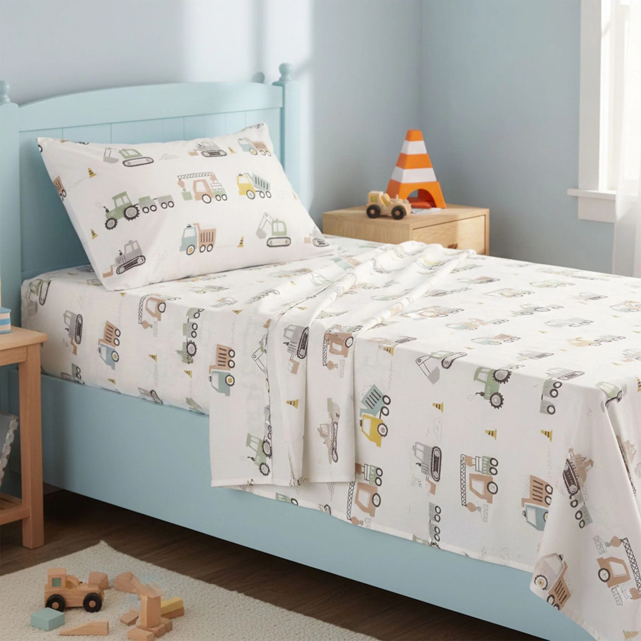 Ensemble Draps Lit Simple - Camions - Image 4