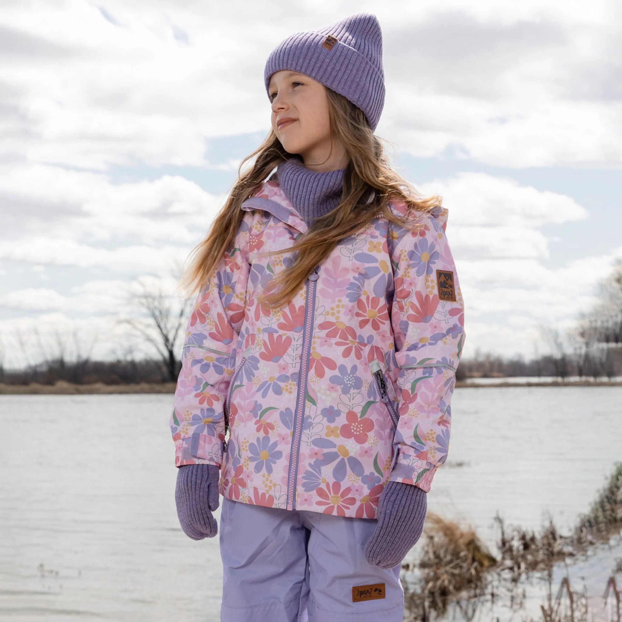 Ensemble Extérieur Deux Pièces Fleurs 2-6ans - Image 3
