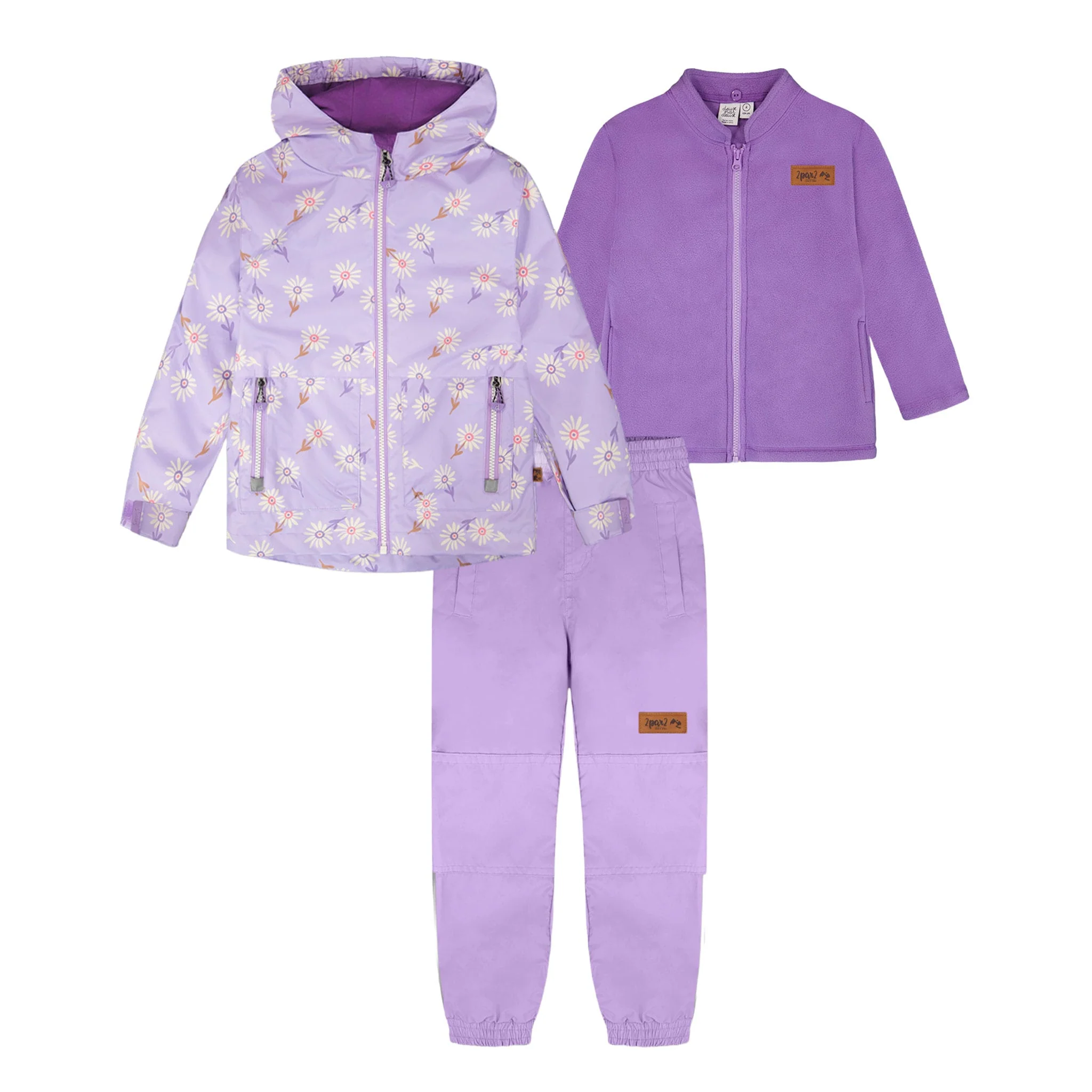 Ensemble Extérieur 3-en-1 Marguerites 7-12ans