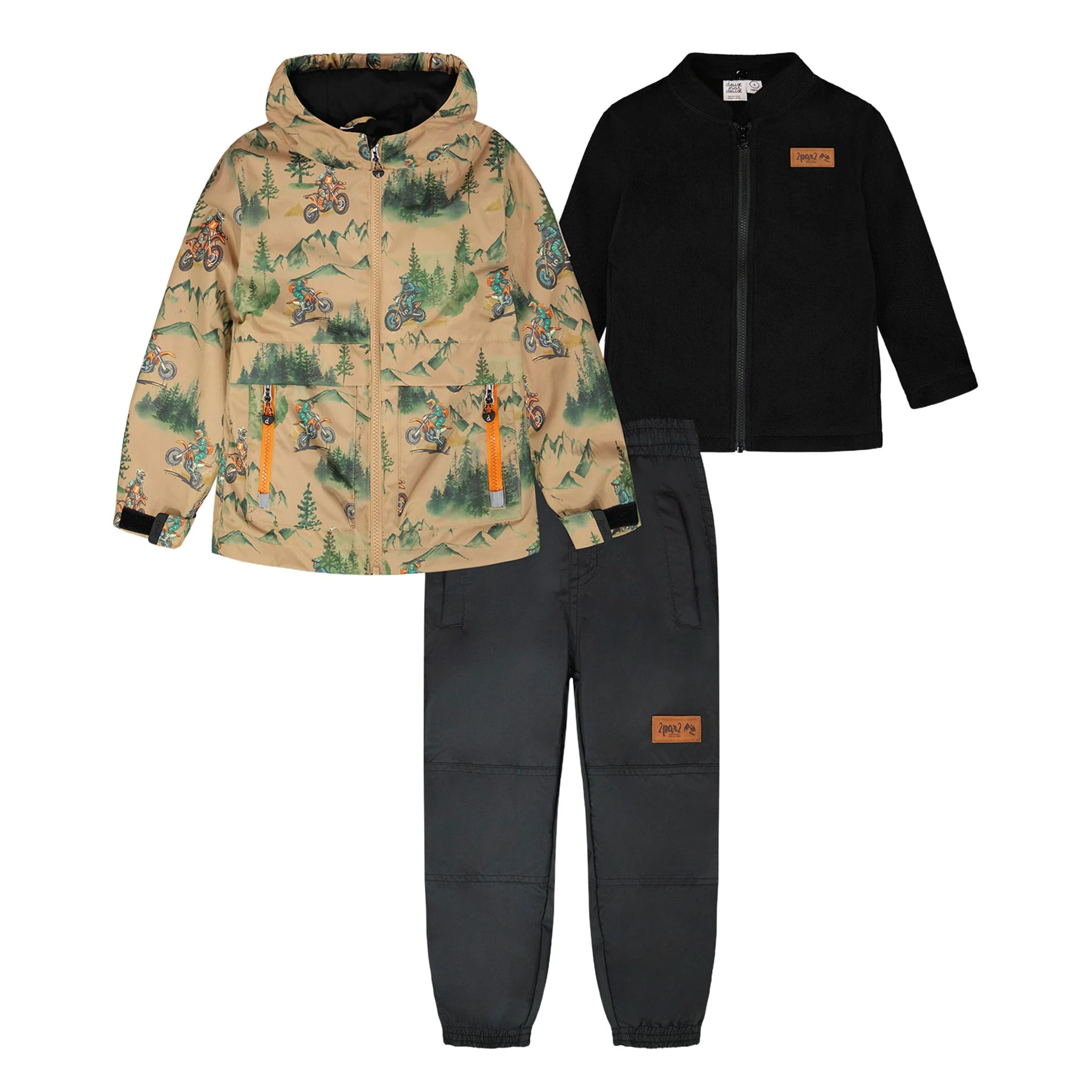 Ensemble Extérieur 3-en-1 Motocross 7-12ans