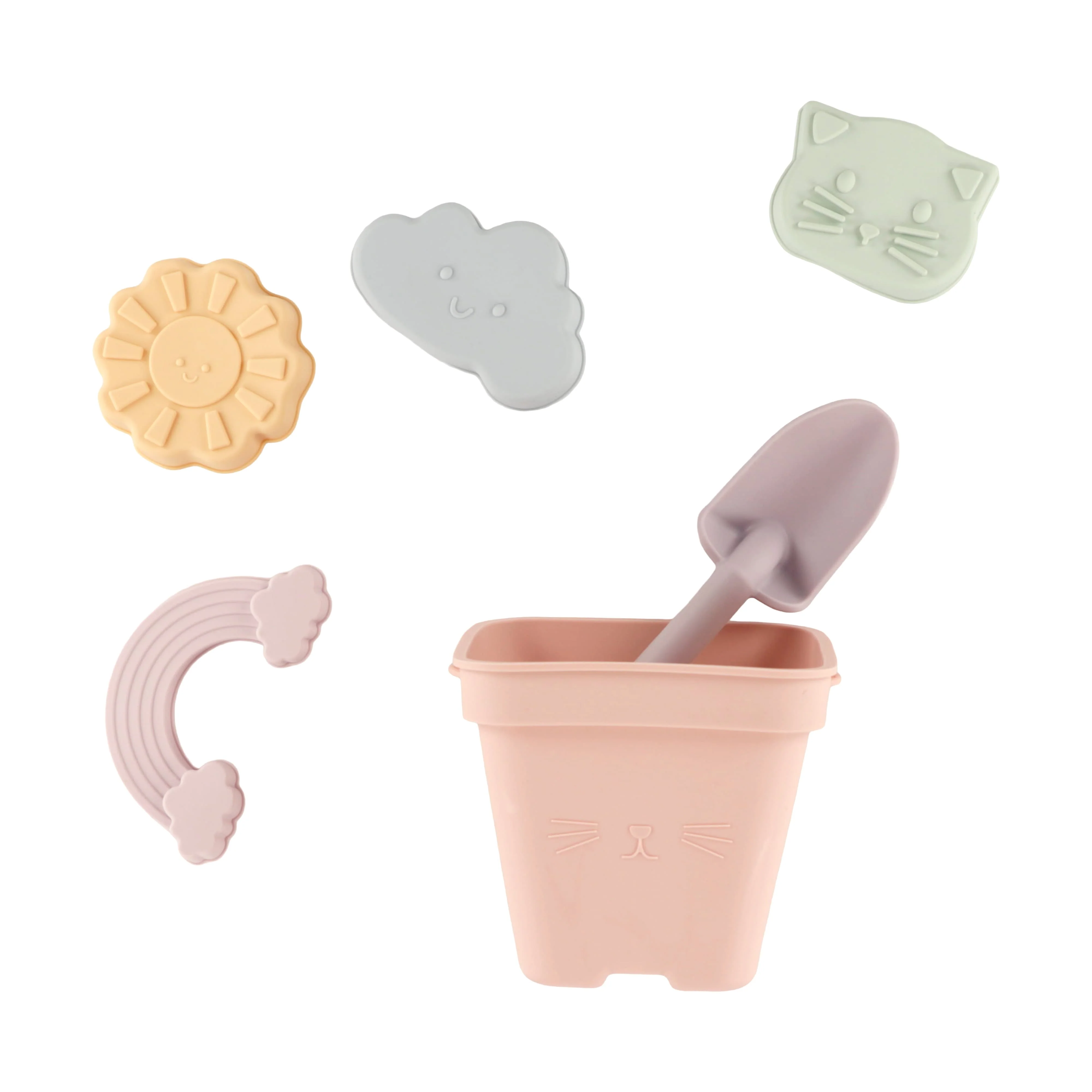 Ensemble Jouet de Plage en Silicone - Pastel