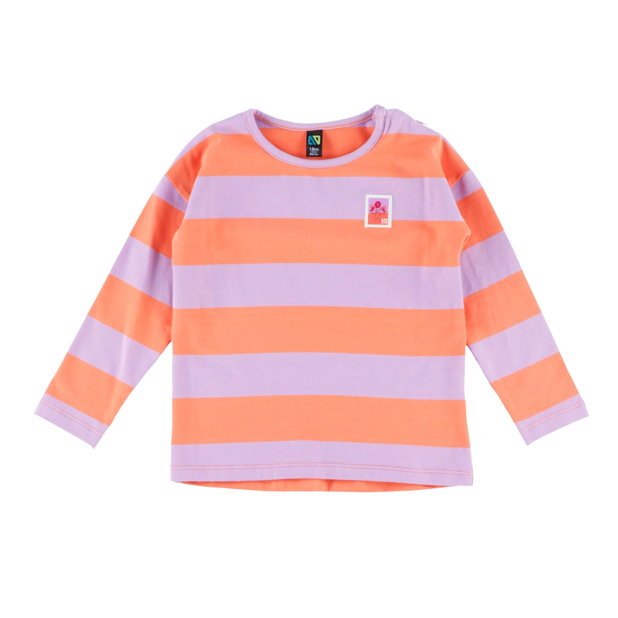 Ensemble T-shirt Rayé Floraison 6-24mois - Image 3