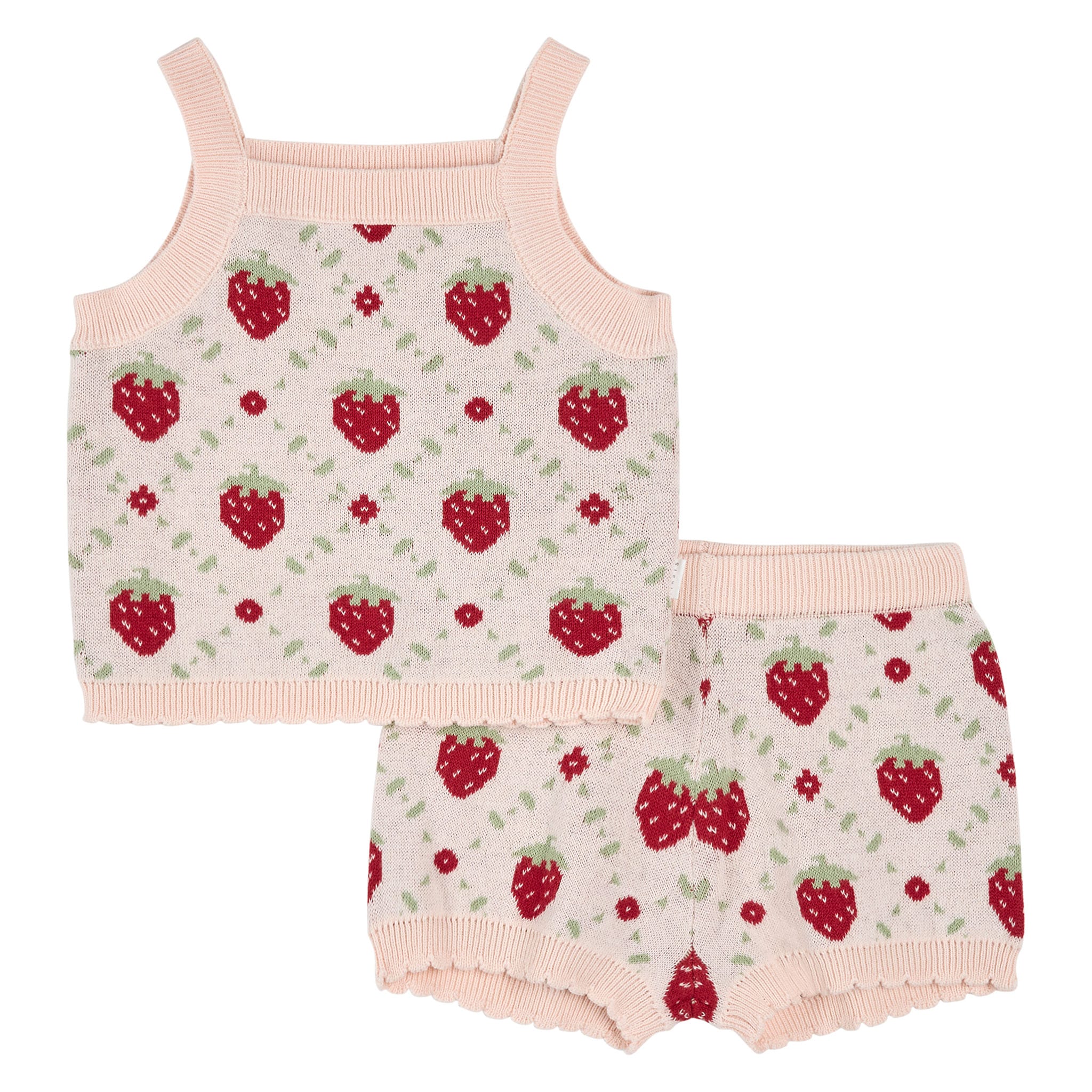 Ensemble Tricot Fraises 3-24mois