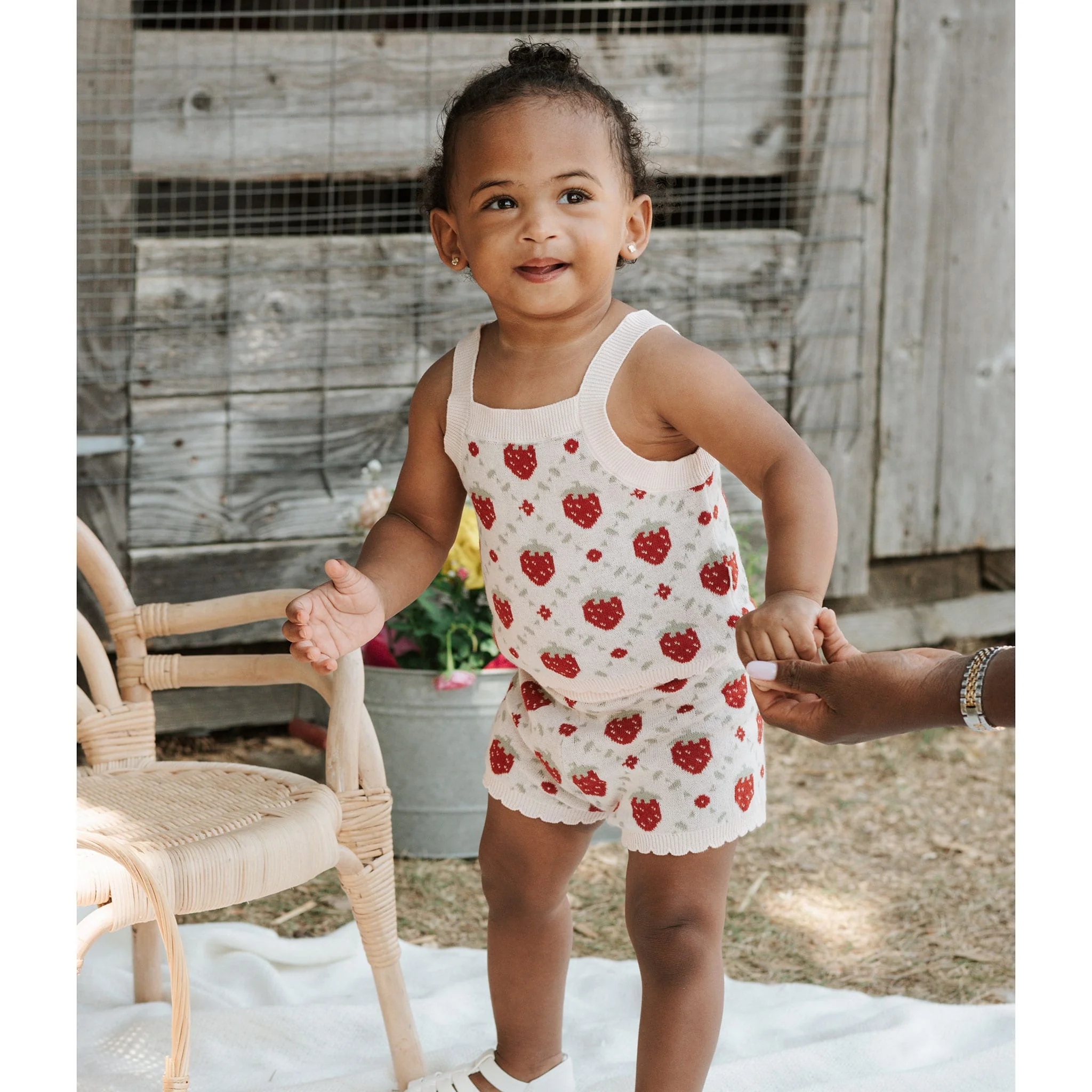 Ensemble Tricot Fraises 3-24mois - Image 4