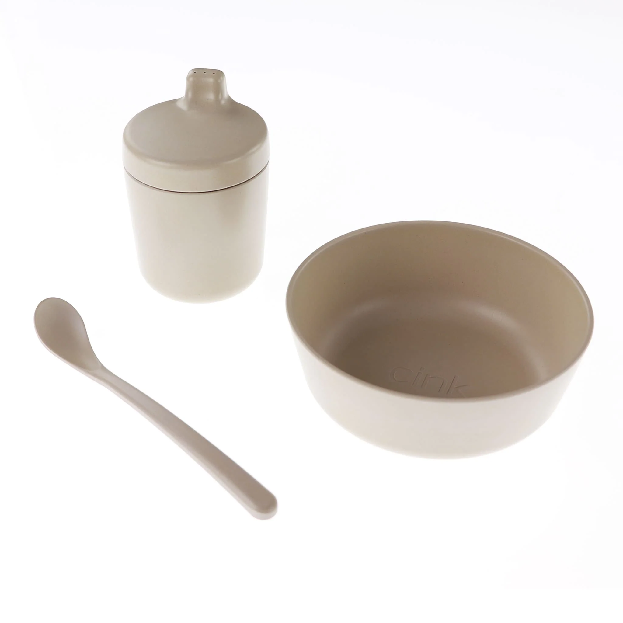 Ensemble de Vaisselle en Bambou pour Bébé - Fog