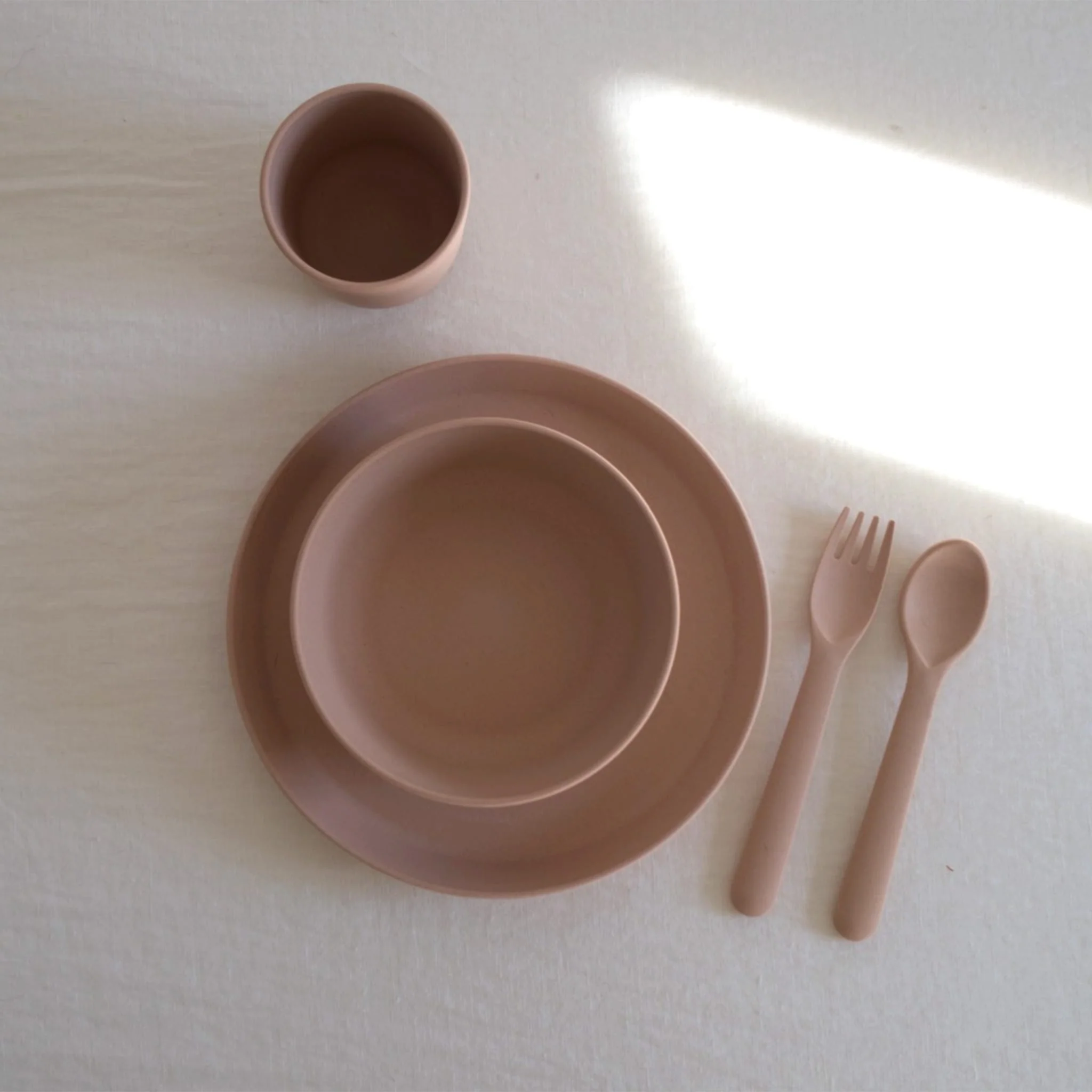 Ensemble de Vaisselle en Bambou pour Enfant - Rye - Image 3