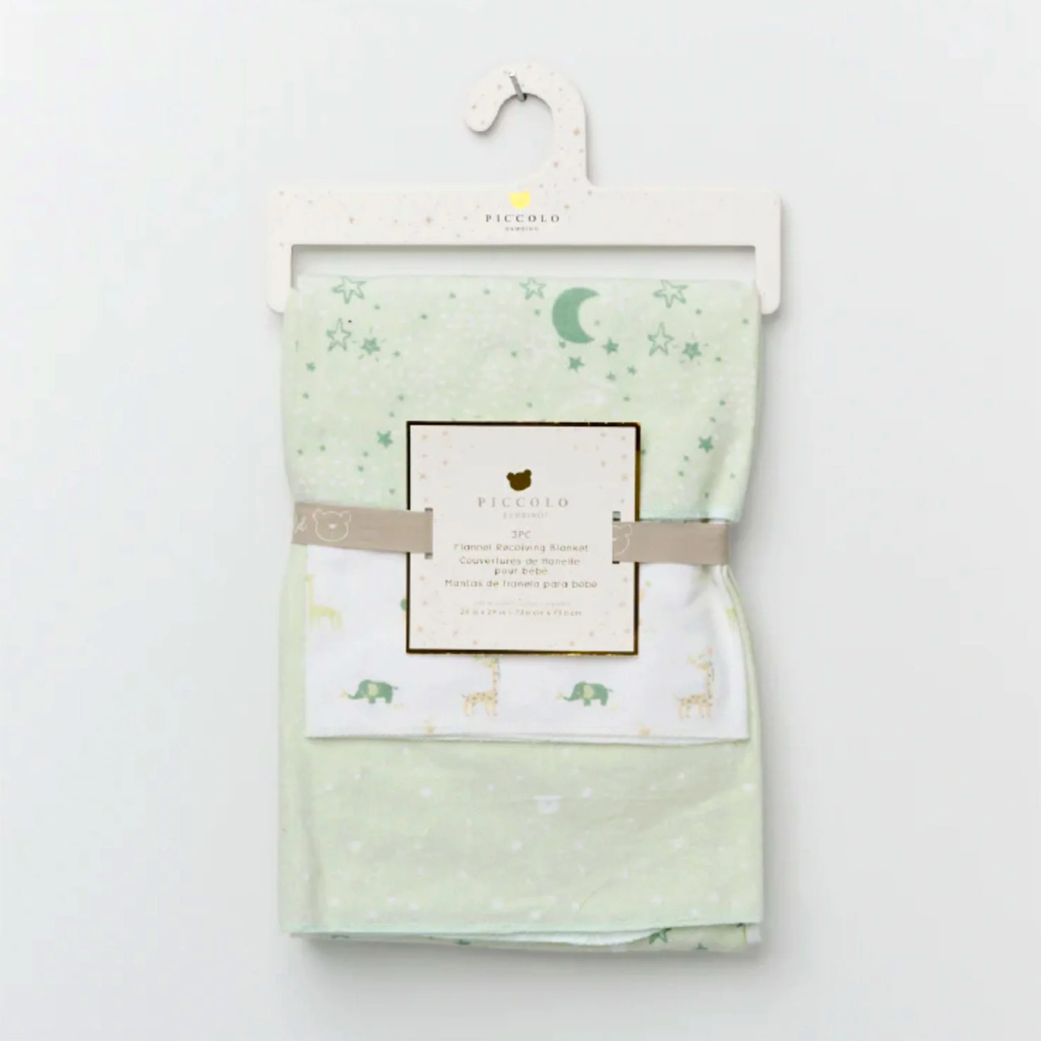 Ensemble Couverture Flannelle (3) - Vert