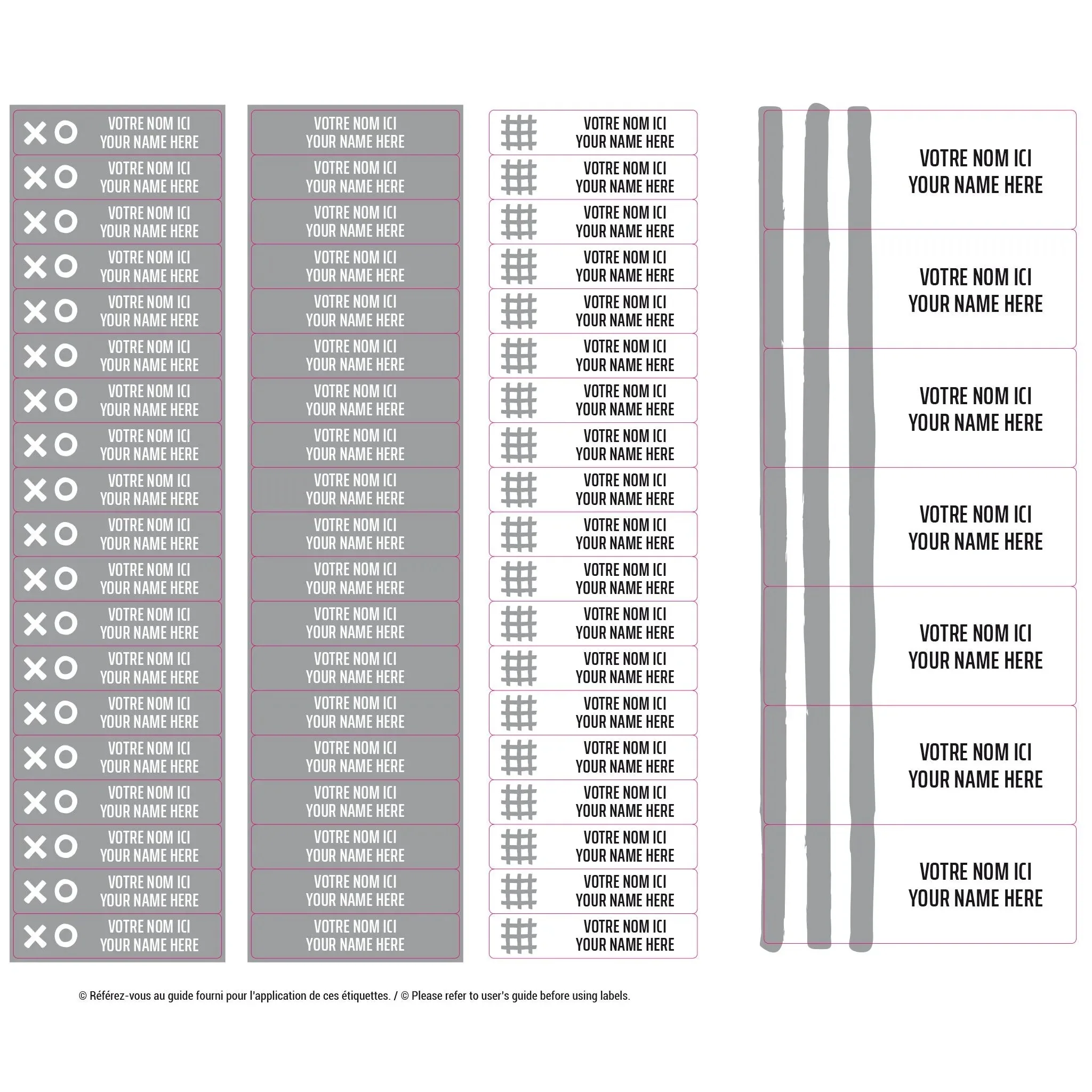 Étiquettes Essentiel - Motifs gris - Image 3