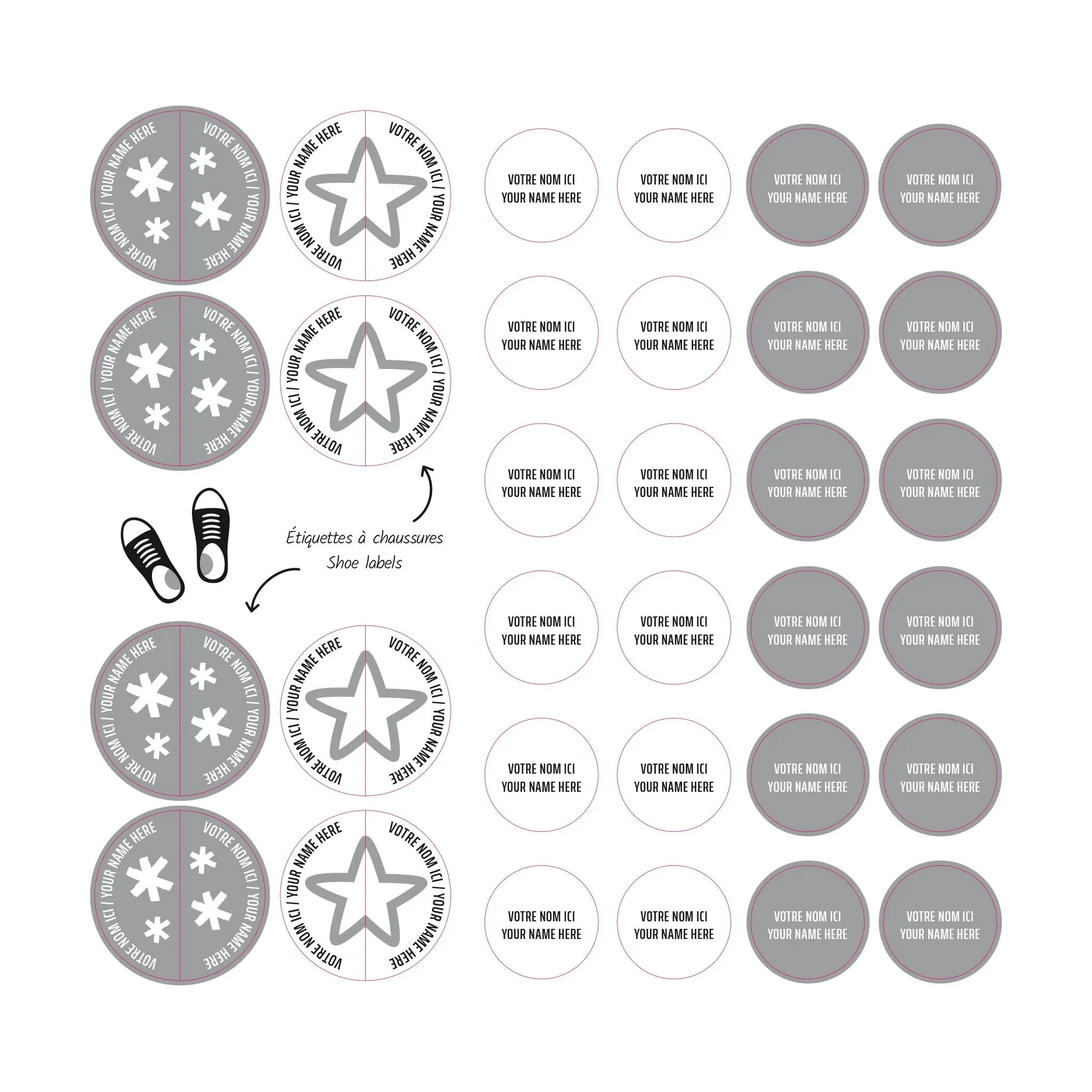 Étiquettes Essentiel - Motifs gris - Image 4