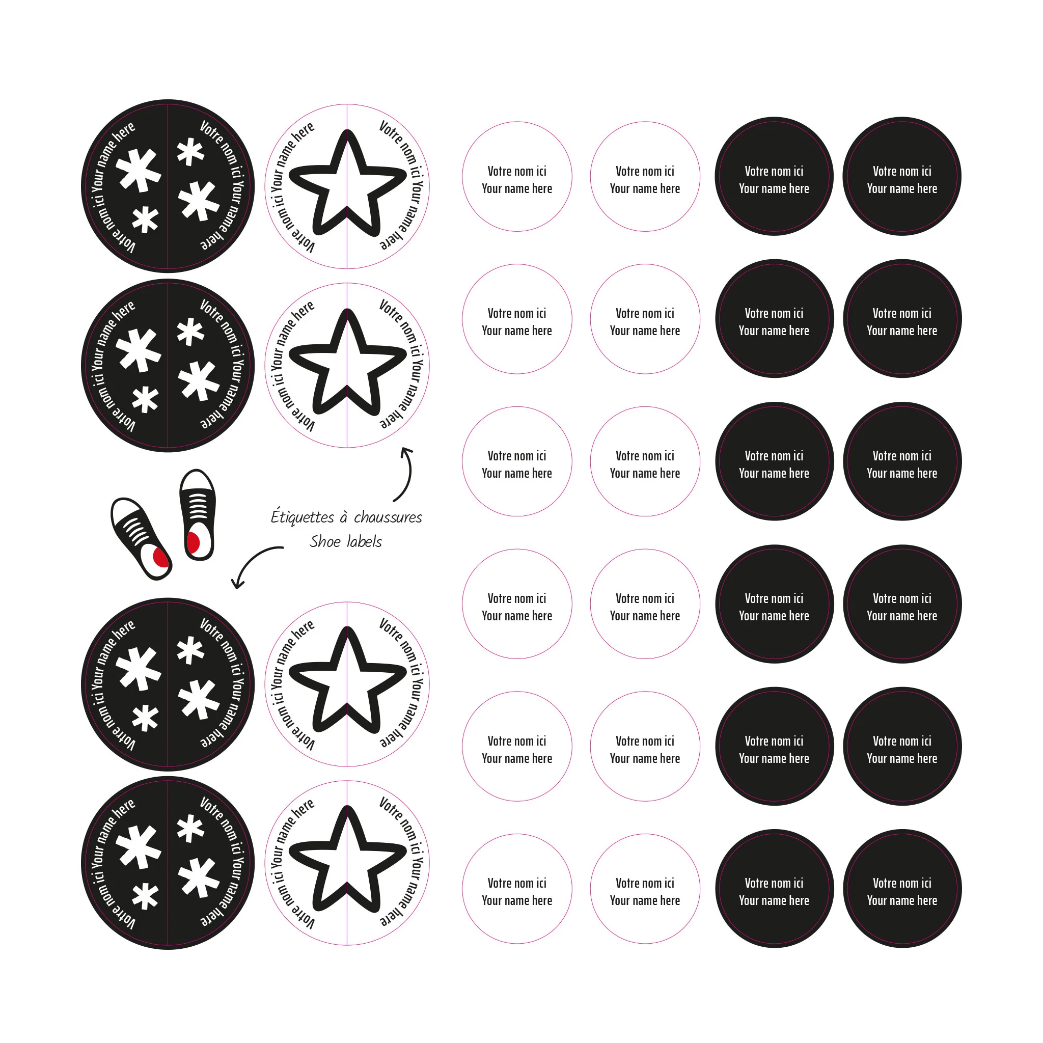 Étiquettes Essentiel - Motifs noirs - Image 4