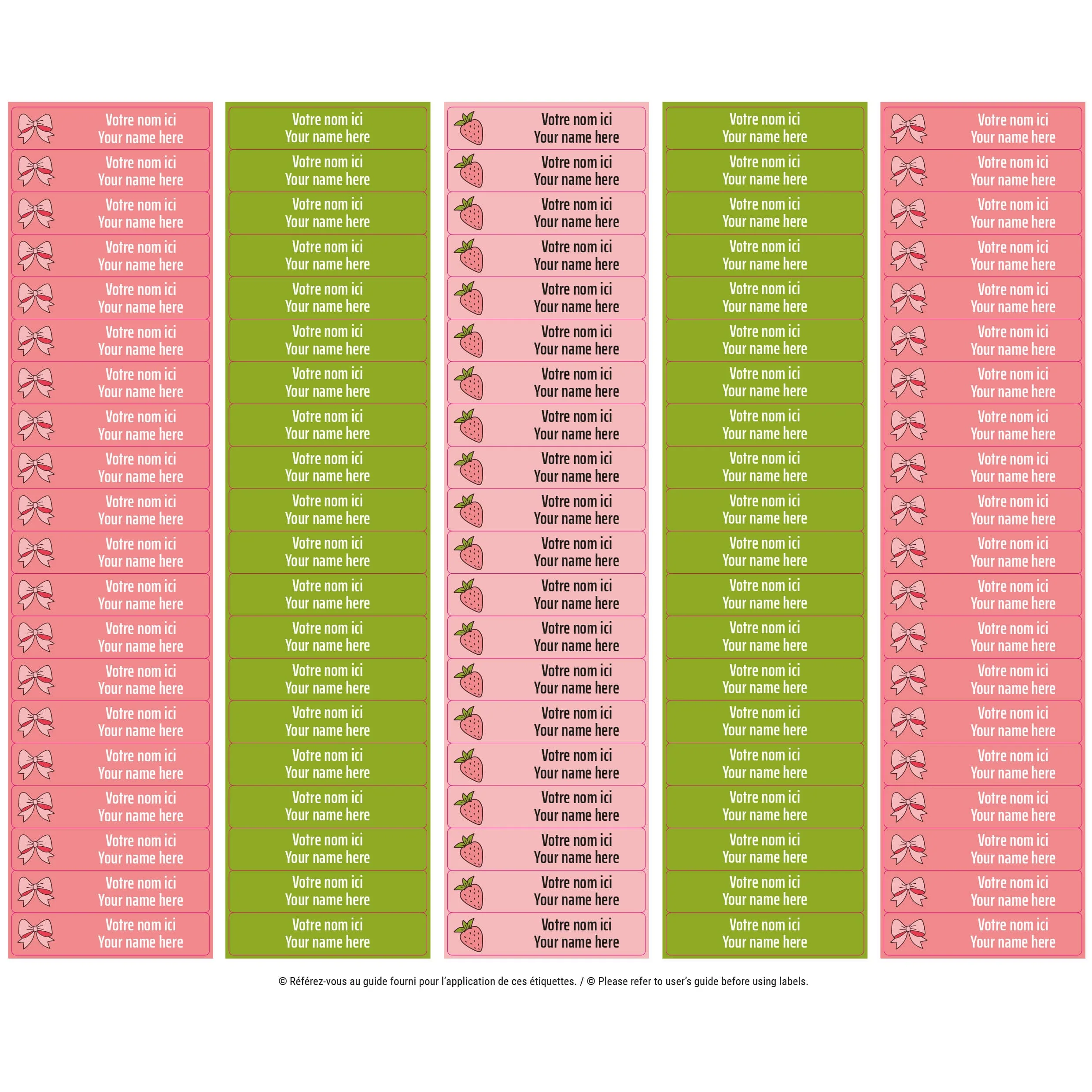 Étiquettes Scolaire - Boucles - Image 3