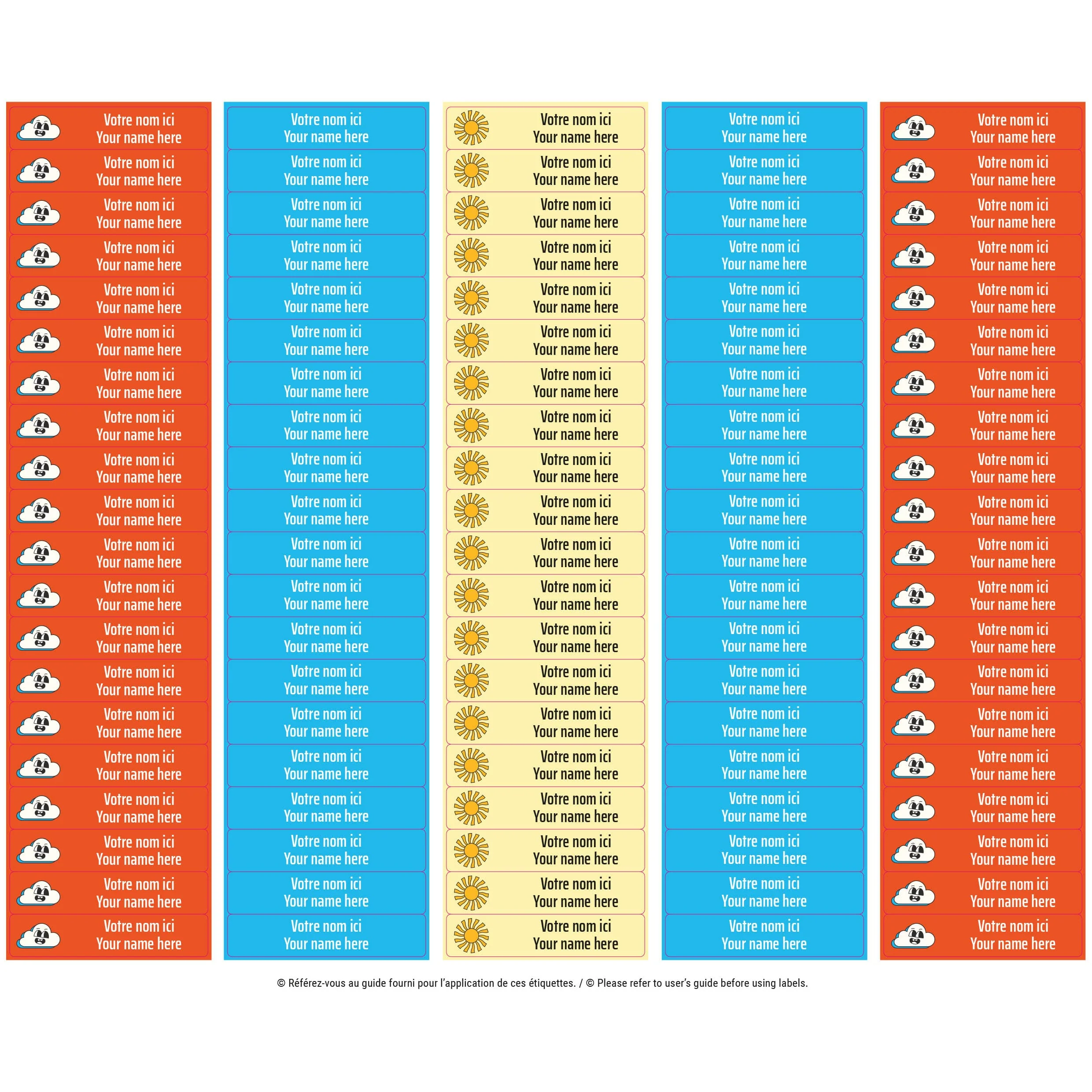 Étiquettes Scolaire - Rétro - Image 3