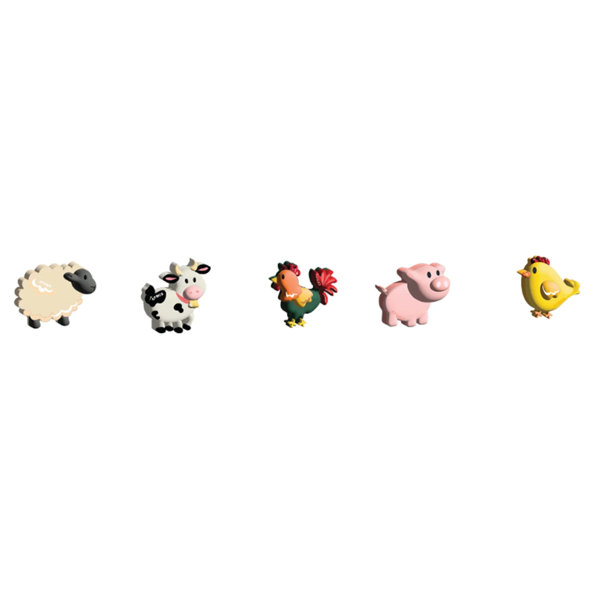 Jibbitz (5) - Animaux de la Ferme - Image 5