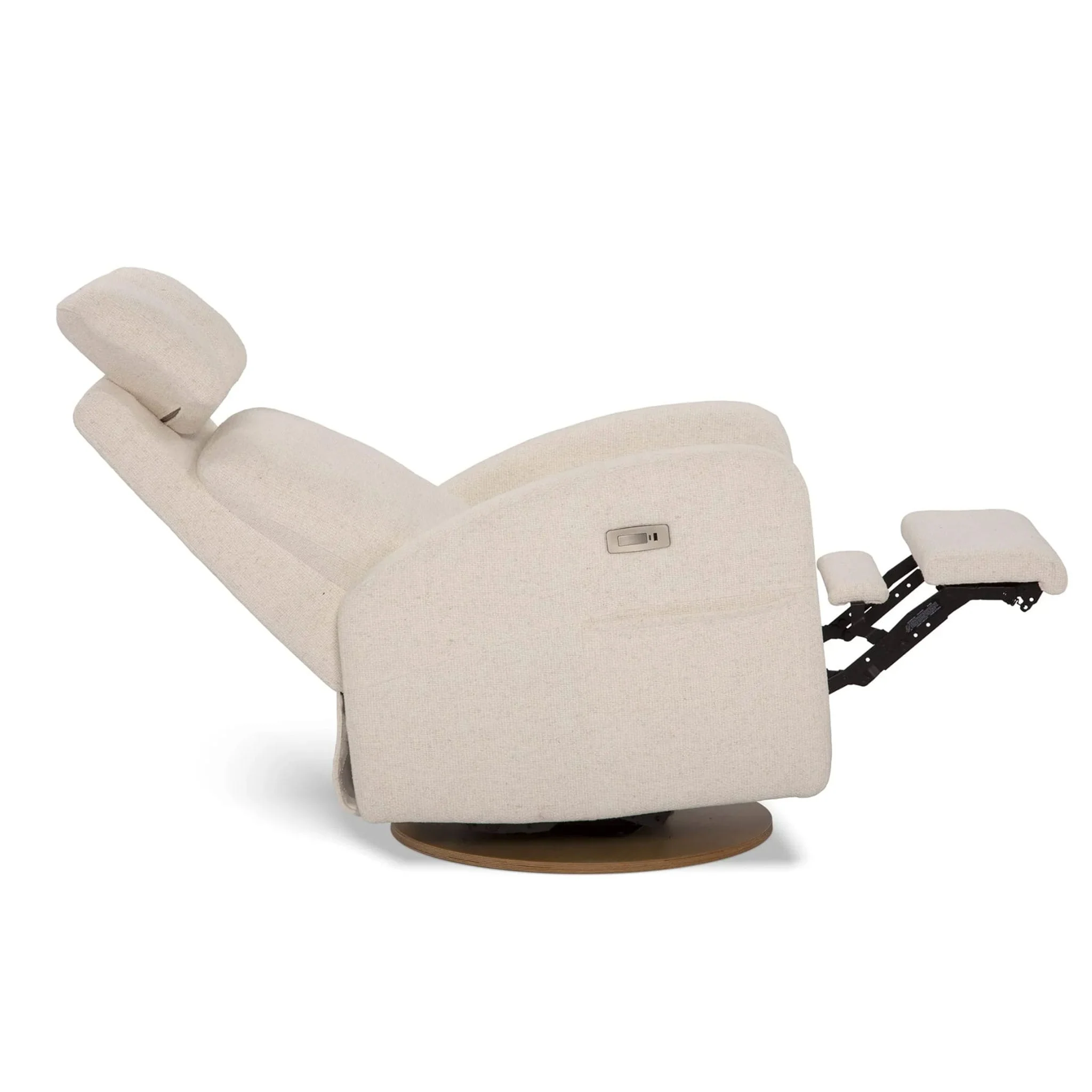 Fauteuil Berçant Inclinable Pivotant Hailey Henequen avec Mécanisme Électrique (Tissu anti-tache) - Image 6