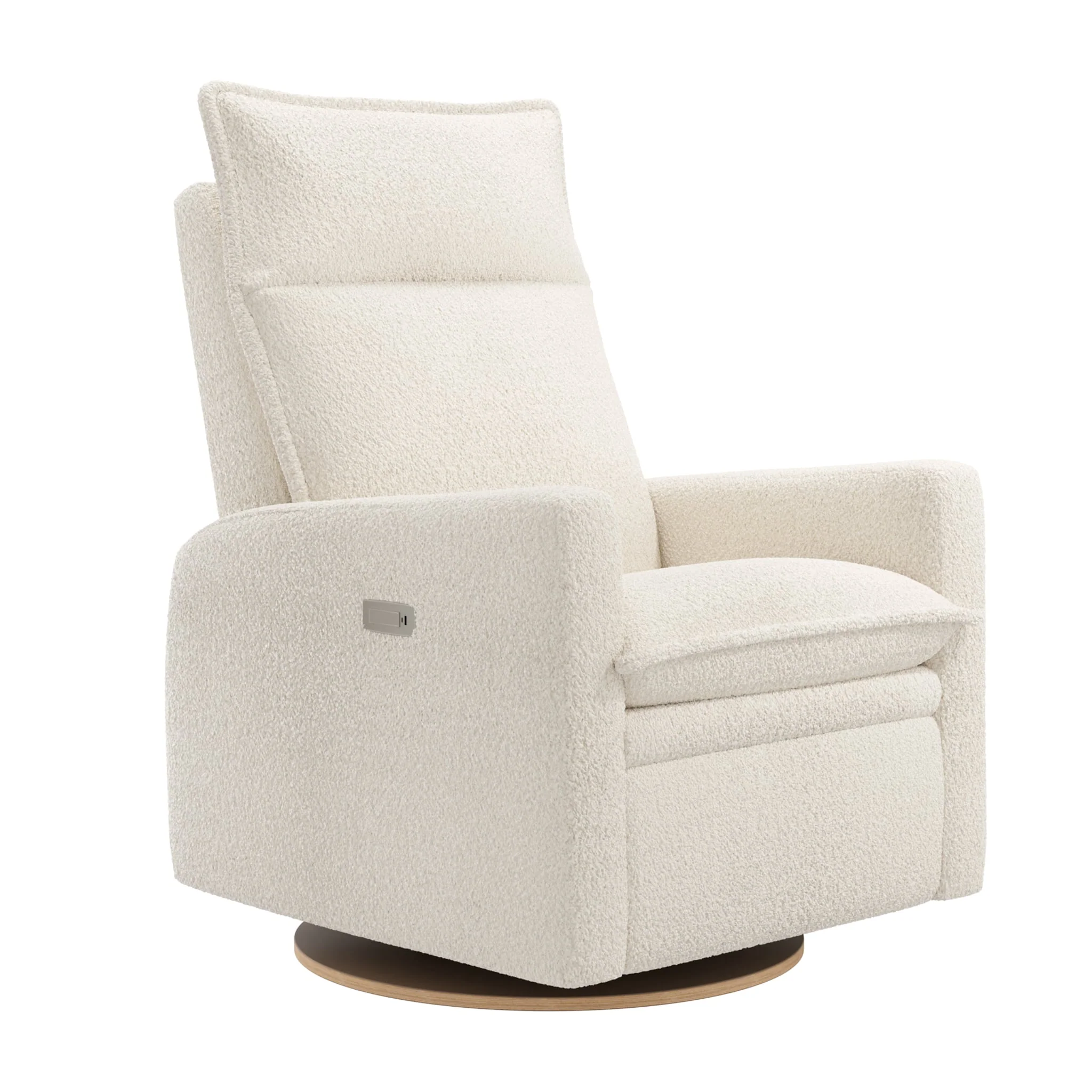 Fauteuil Berçant et Pivotant Arya - Puppy Pearl avec Mécanisme Électrique