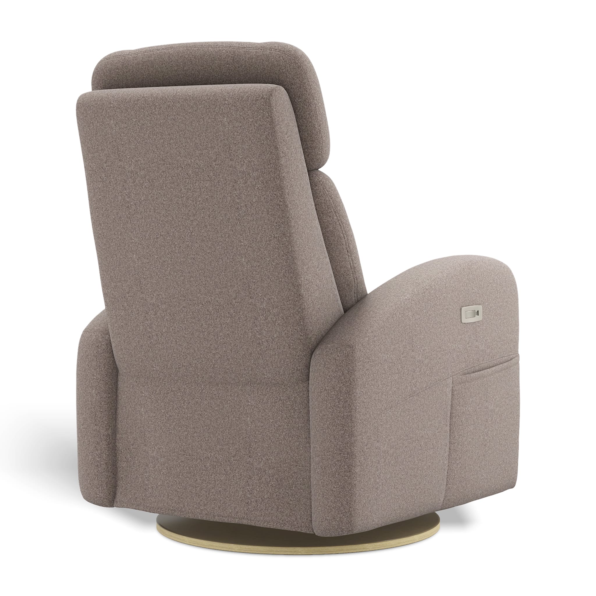 Fauteuil Berçant Inclinable Pivotant Hailey Arlo Beige avec Mécanisme Électrique - Image 4