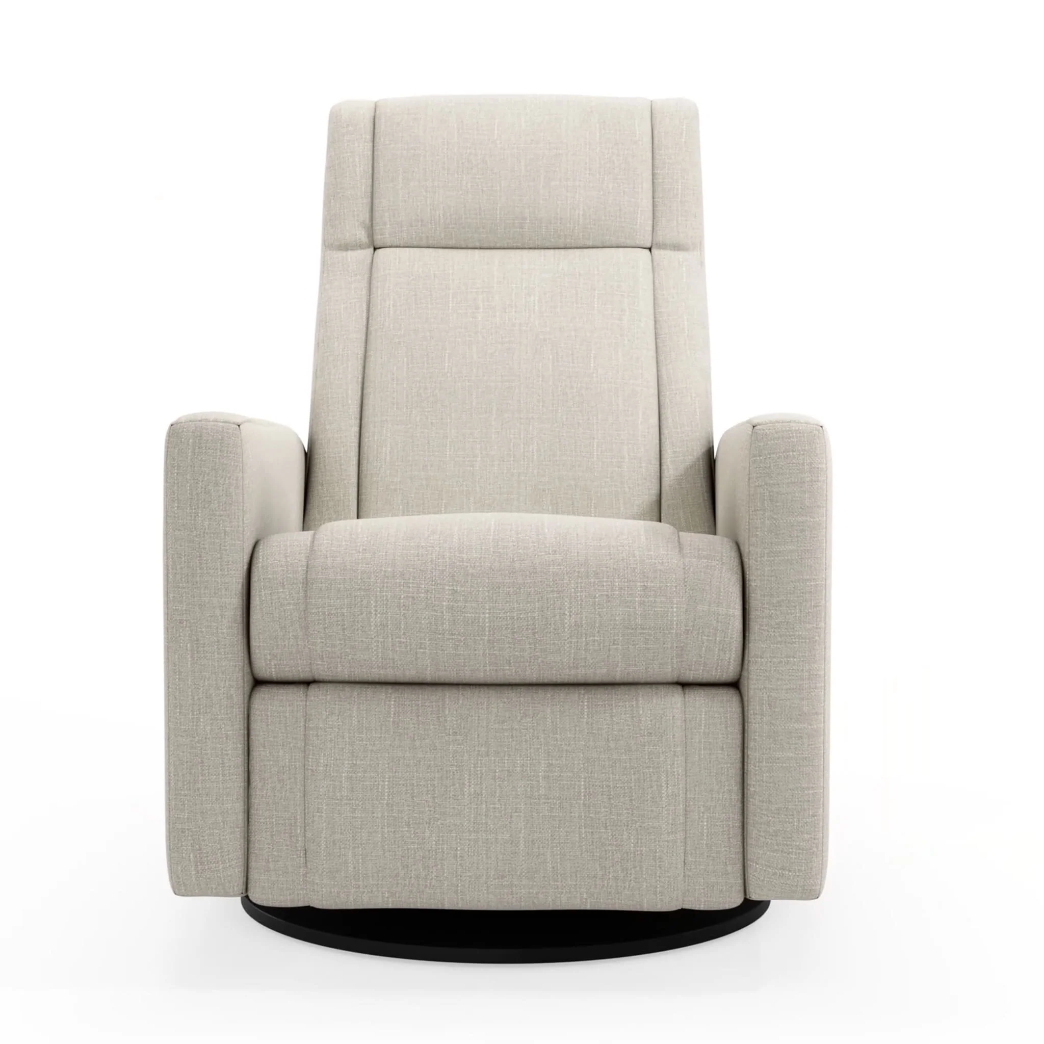 Fauteuil Berçant et Pivotant Nelly - Nubia Ivoire / Noir - Image 2