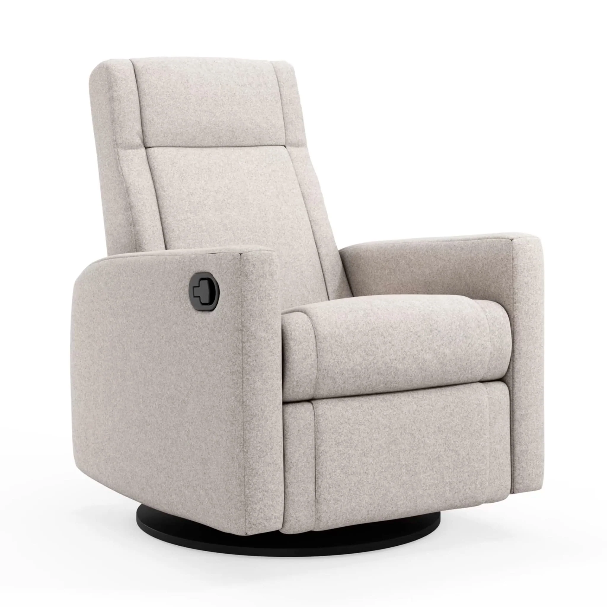 Fauteuil Berçant et Pivotant Nelly - Arlo Pearl / Noir