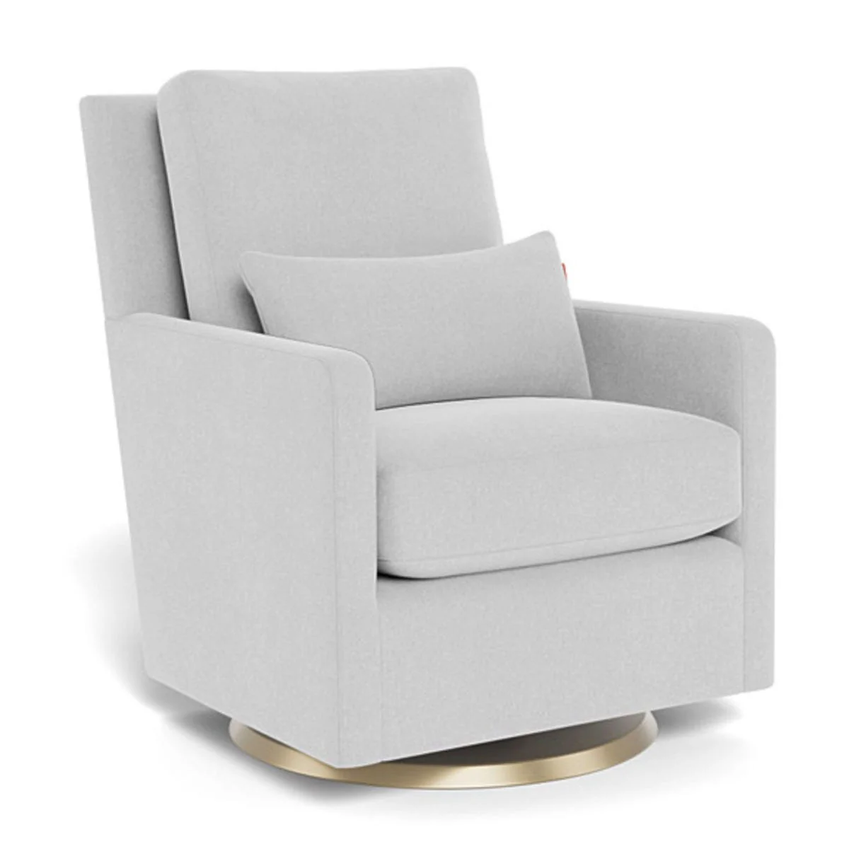 Fauteuil Berçant et Pivotant Como - Ash / Or