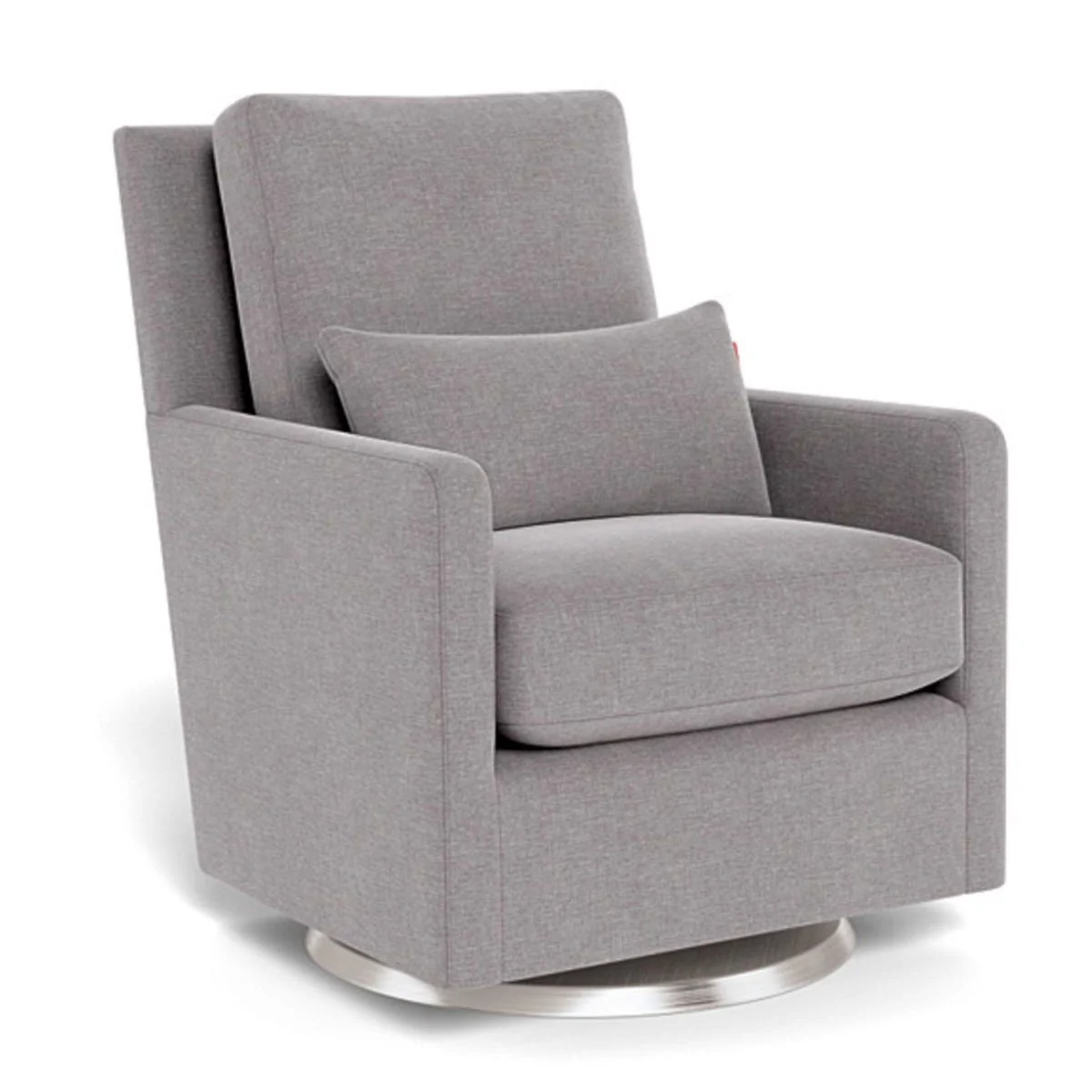 Fauteuil Berçant et Pivotant Como - Pepper Gris / Argent