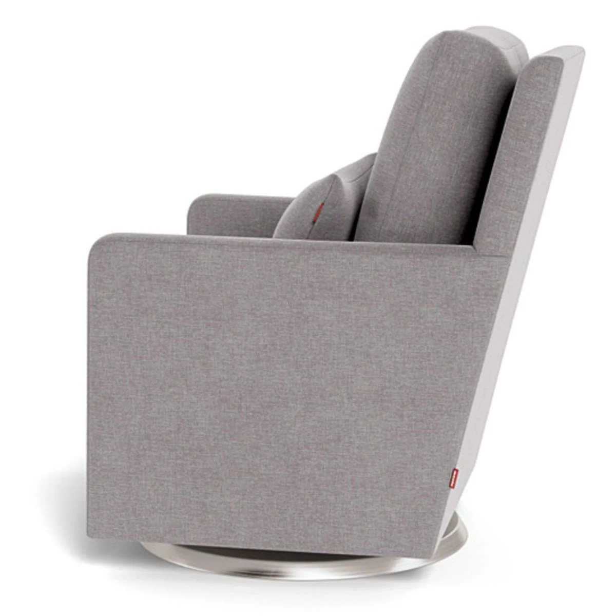 Fauteuil Berçant et Pivotant Como - Pepper Gris / Argent - Image 4