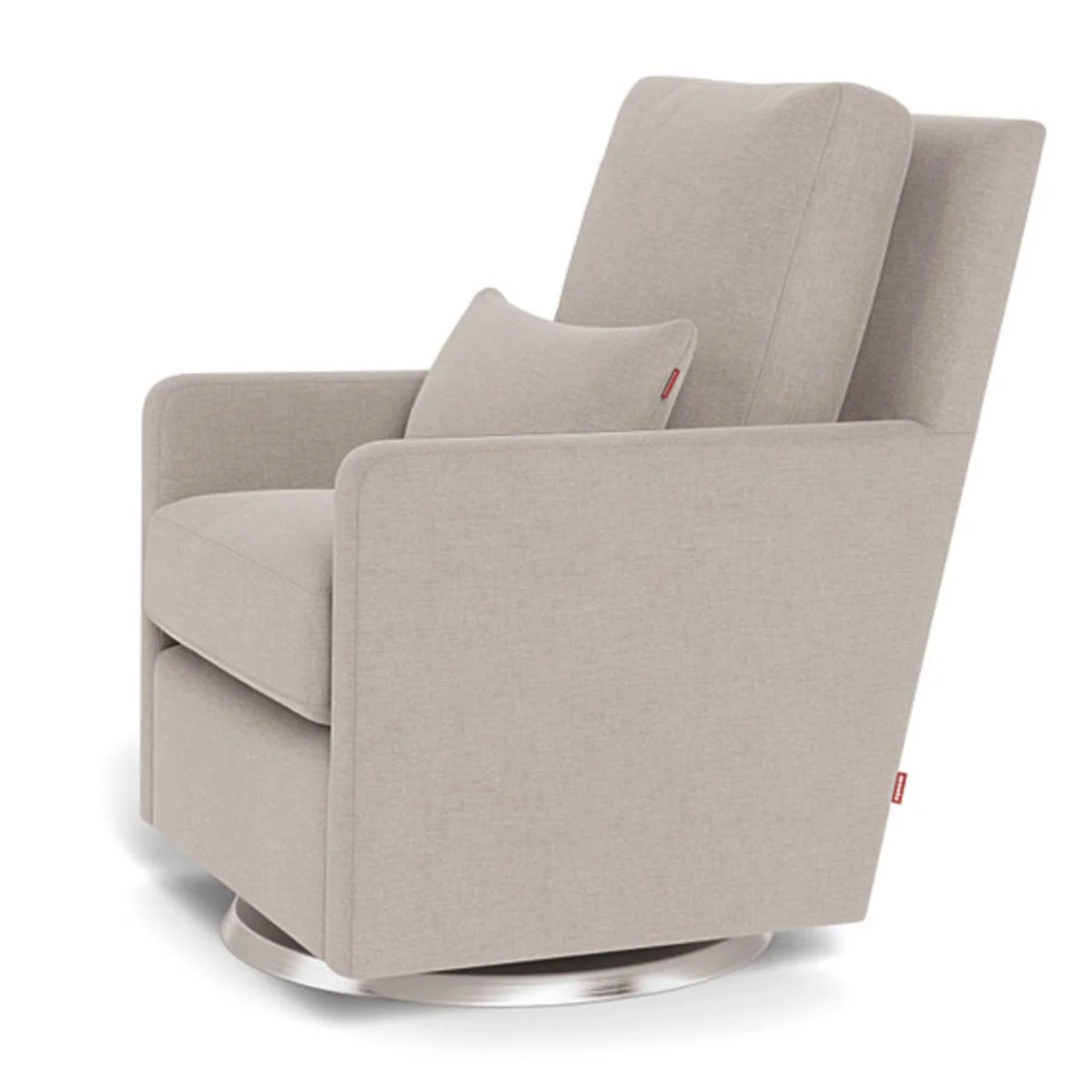 Fauteuil Berçant et Pivotant Como - Sand / Argent - Image 2