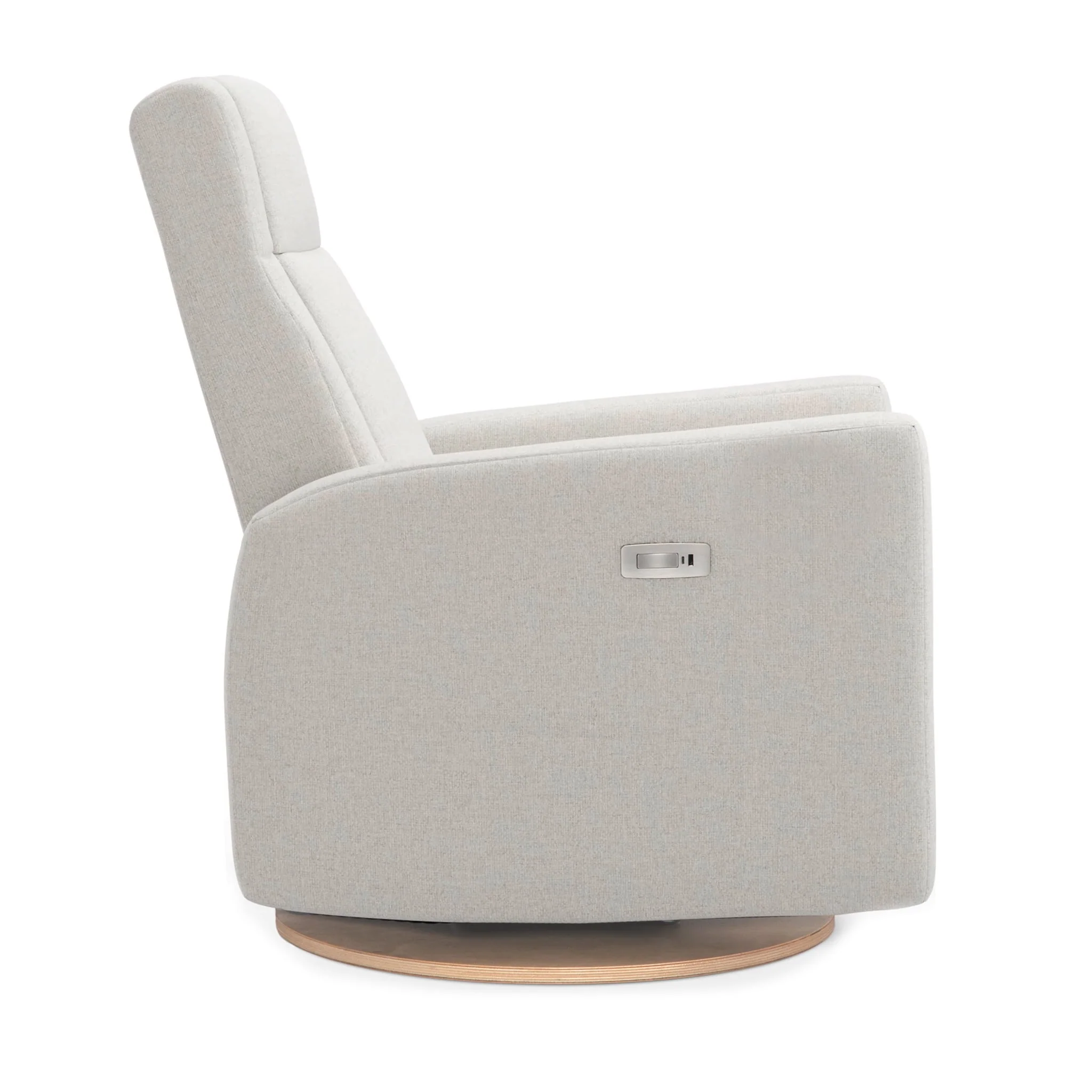 Fauteuil Berçant et Pivotant Nelly - Alta™ Armor 091 / Naturel (Exclusif Clément Tissu Alta™ anti-tache) avec Mécanisme Électrique - Image 2