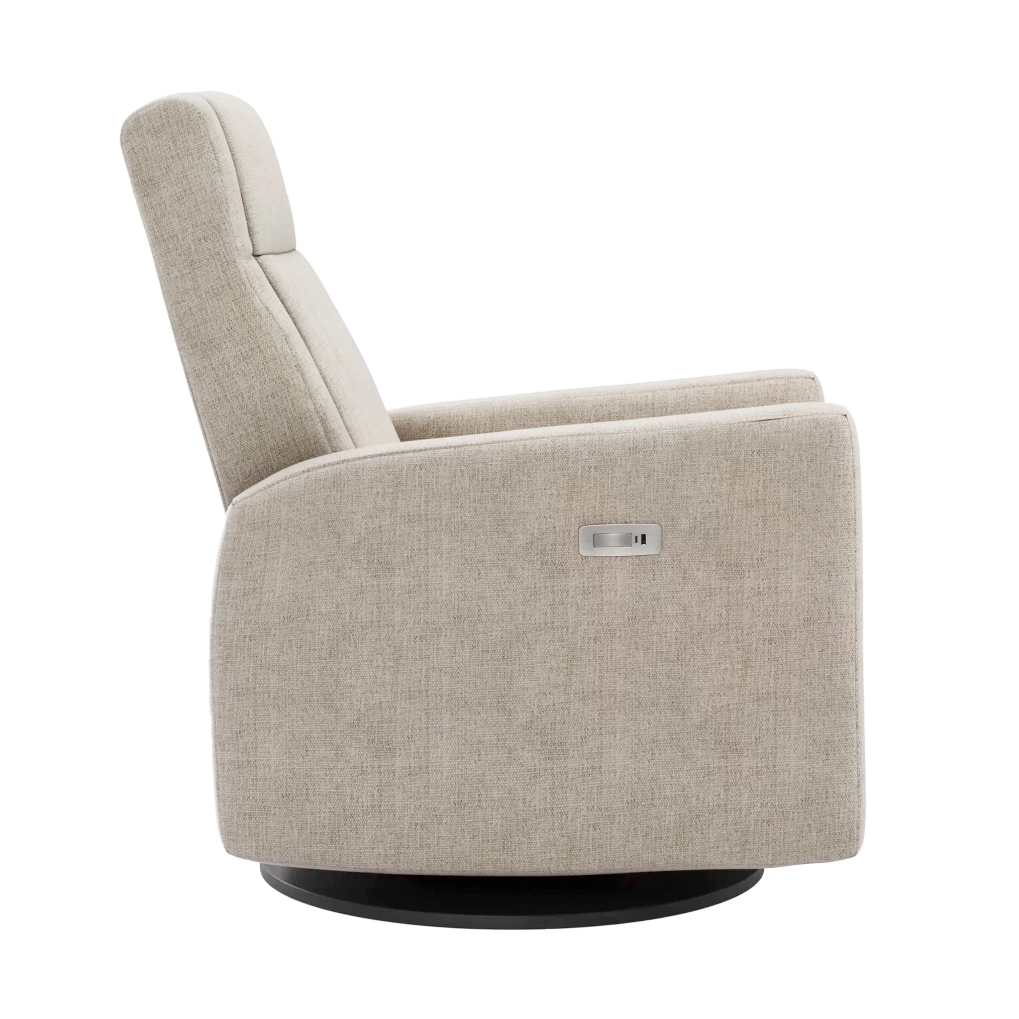 Fauteuil Berçant et Pivotant Nelly - Breather Driftwood / Noir avec Mécanisme Électrique - Image 2