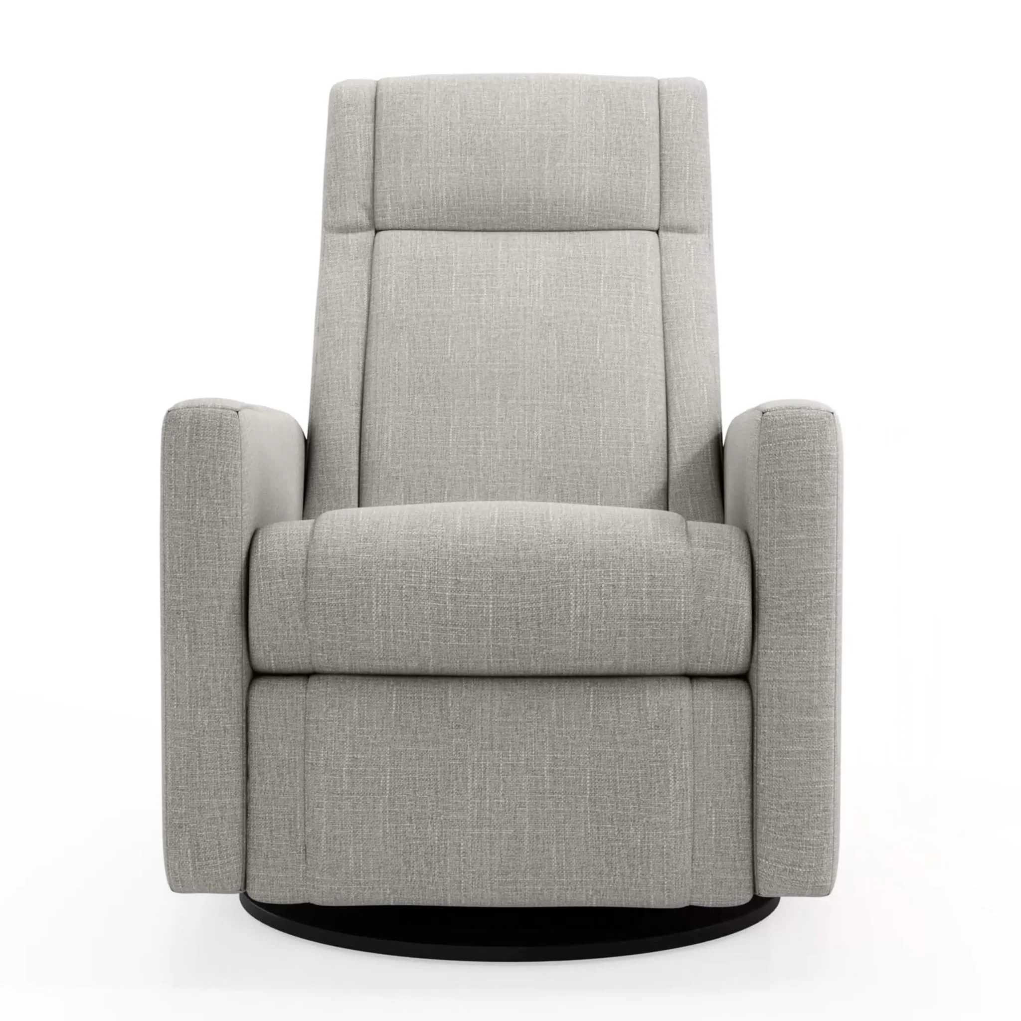 Fauteuil Berçant et Pivotant Nelly - Nubia Silver / Noir - Image 2