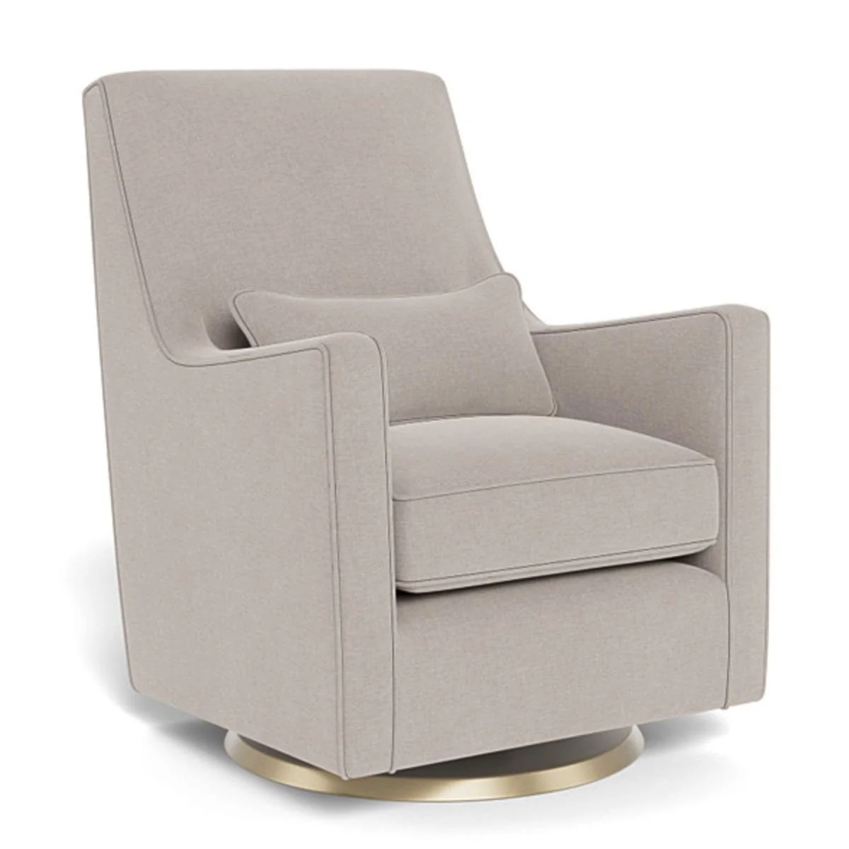 Fauteuil Berçant et Pivotant Luca - Sand / Or