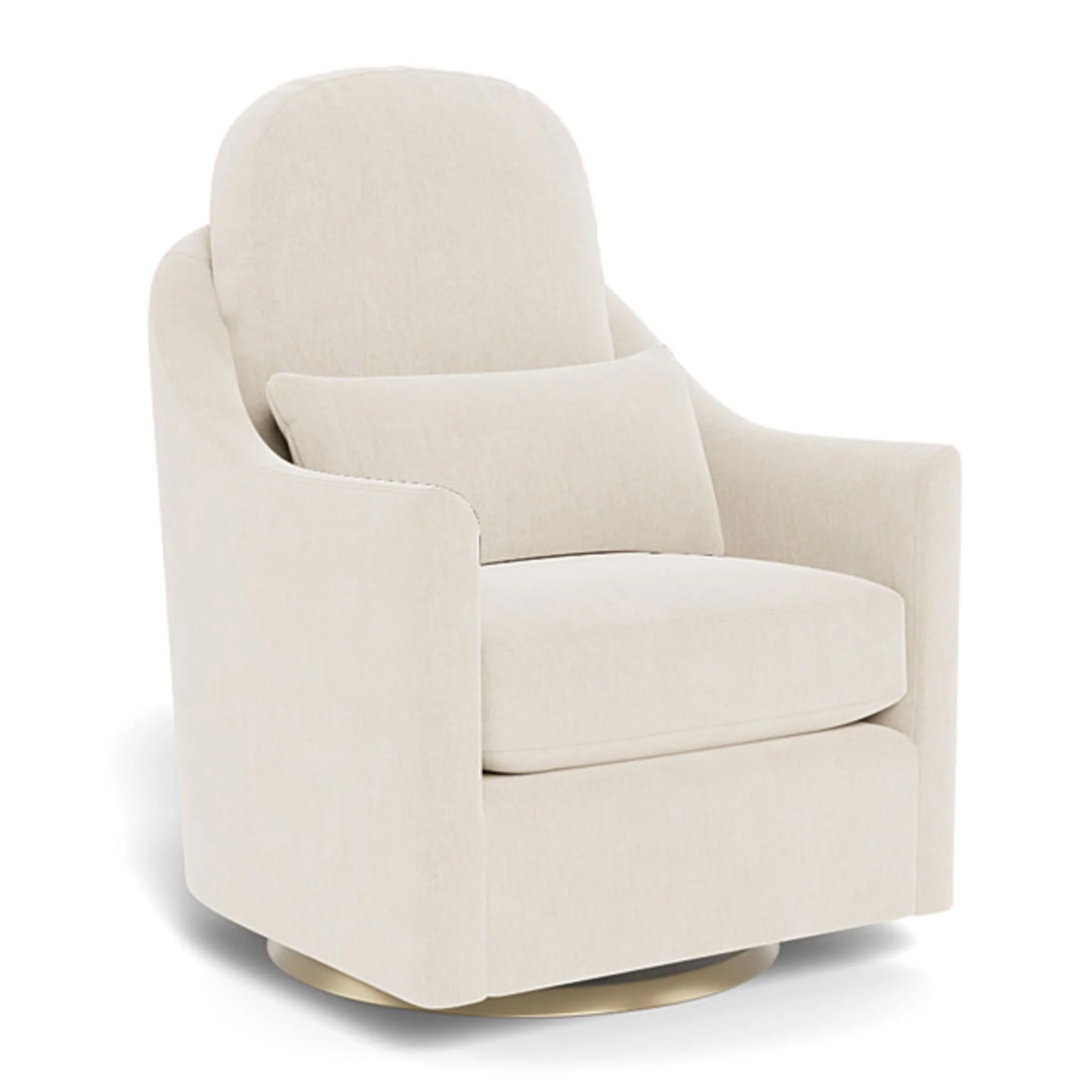 Fauteuil Berçant et Pivotant Nessa - Dune / Or