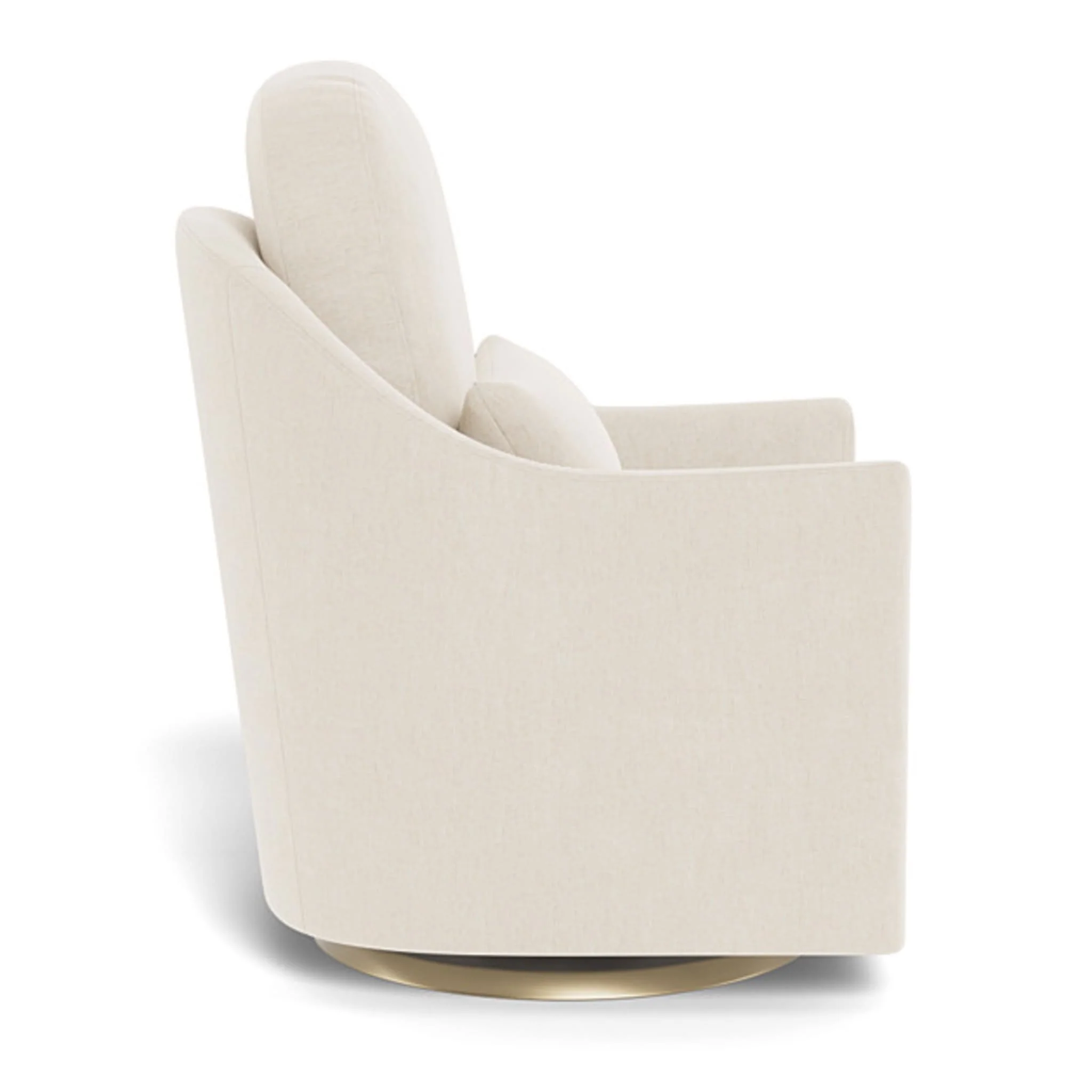 Fauteuil Berçant et Pivotant Nessa - Dune / Or - Image 7