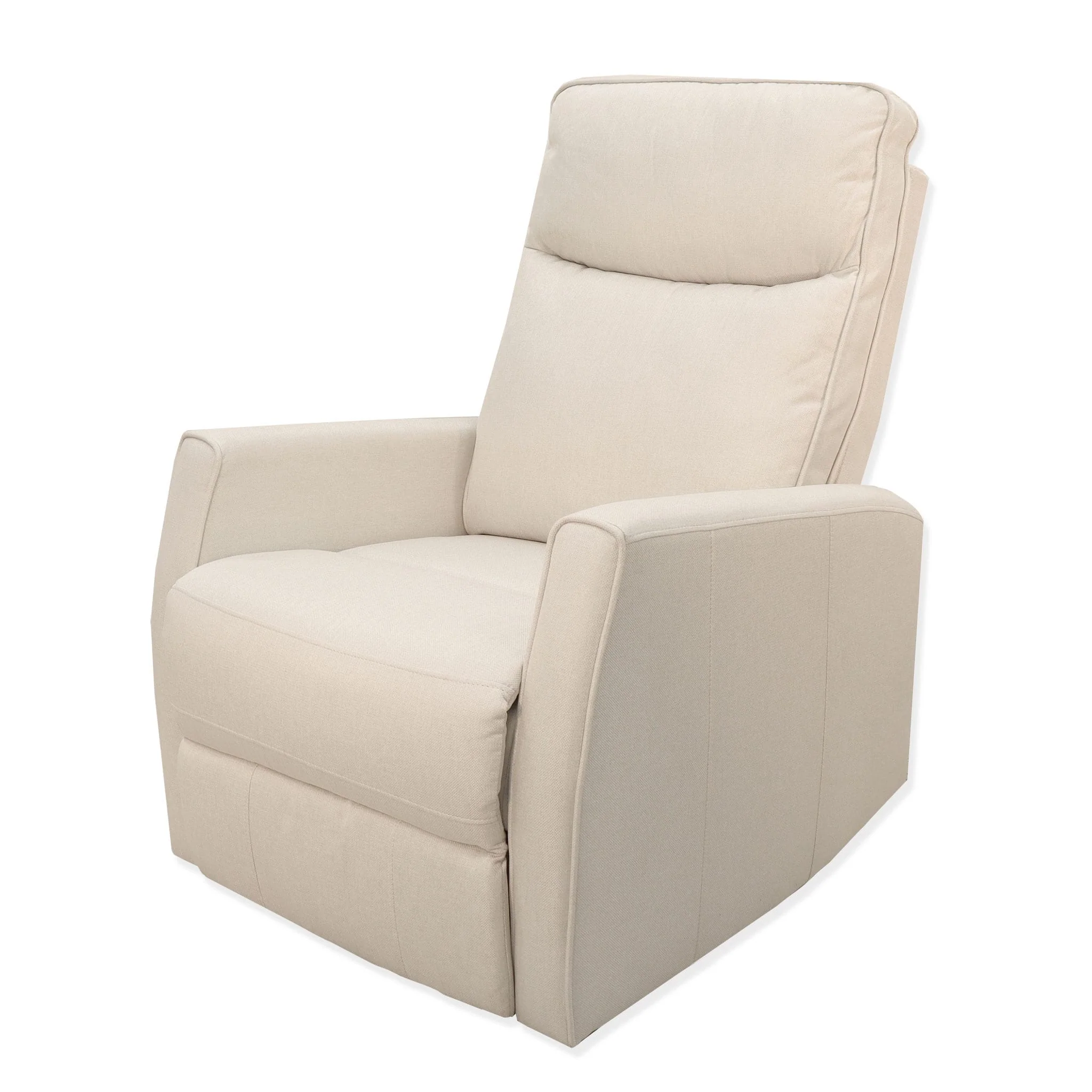 Fauteuil Berçant Pivotant et Inclinable - Tweed Beige - Image 5