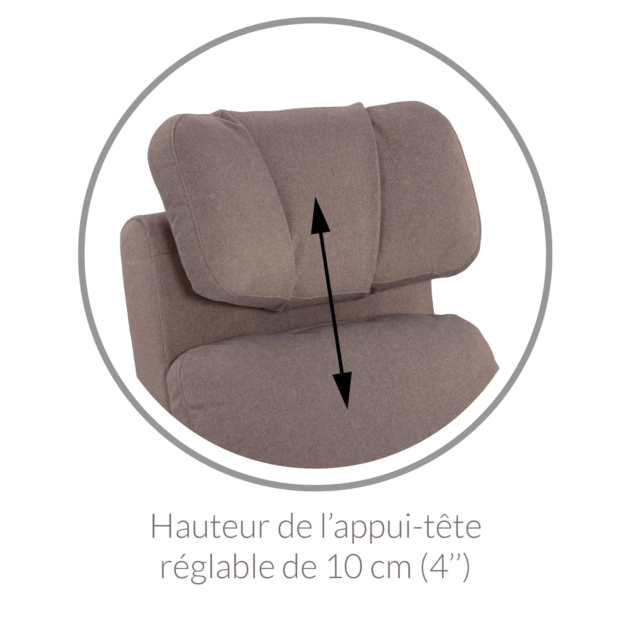 Fauteuil Berçant Inclinable Pivotant Hailey - Beyond Sheep Vanilla - Image 7