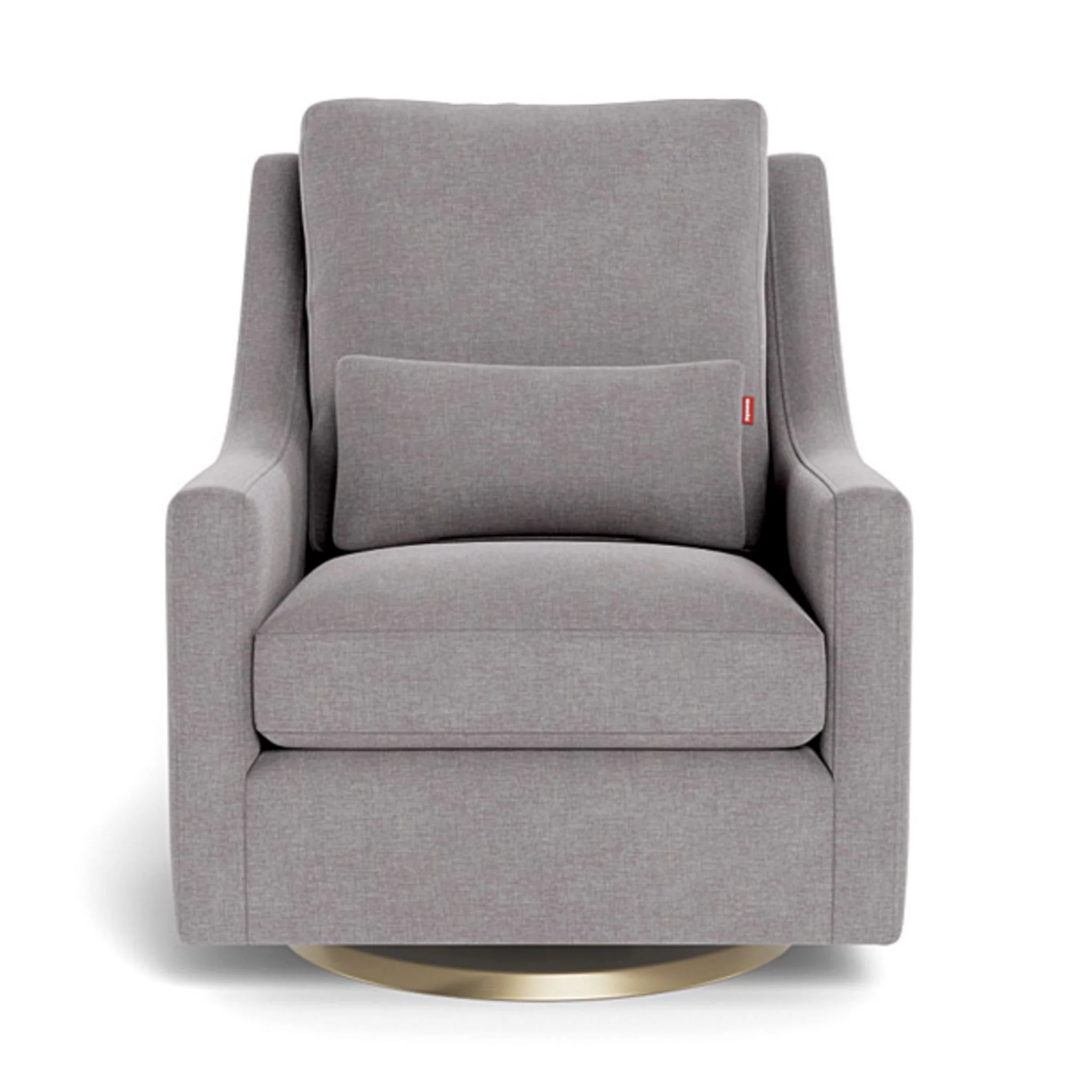 Fauteuil Berçant et Pivotant Vera - Pebble Gris / Or - Image 3