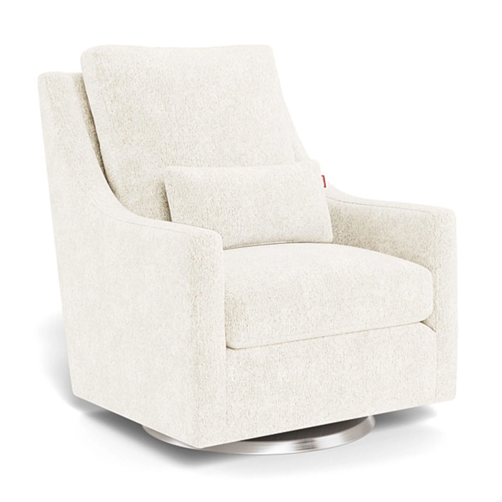Fauteuil Berçant et Pivotant Vera - Sherpa / Argent