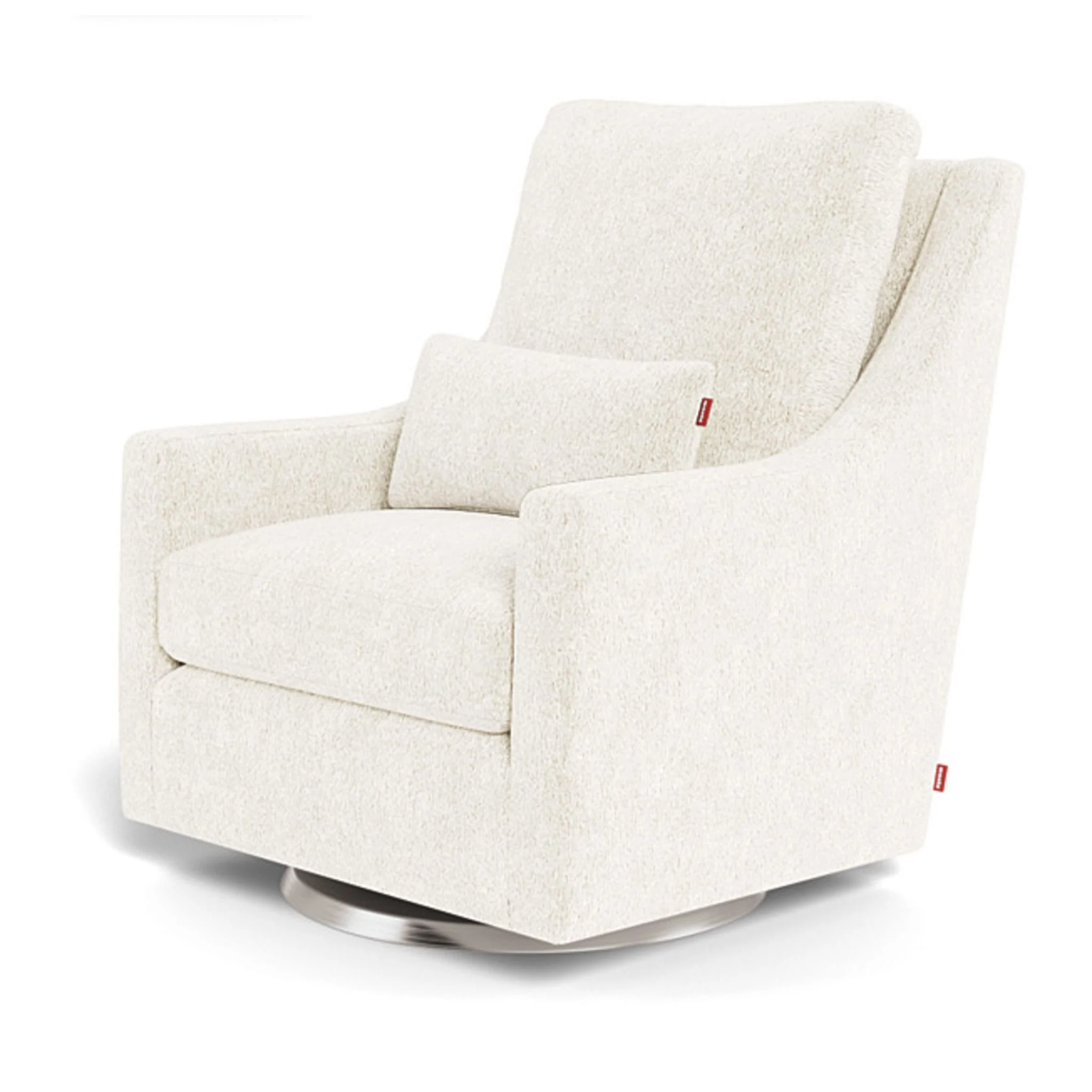 Fauteuil Berçant et Pivotant Vera - Sherpa / Argent - Image 4