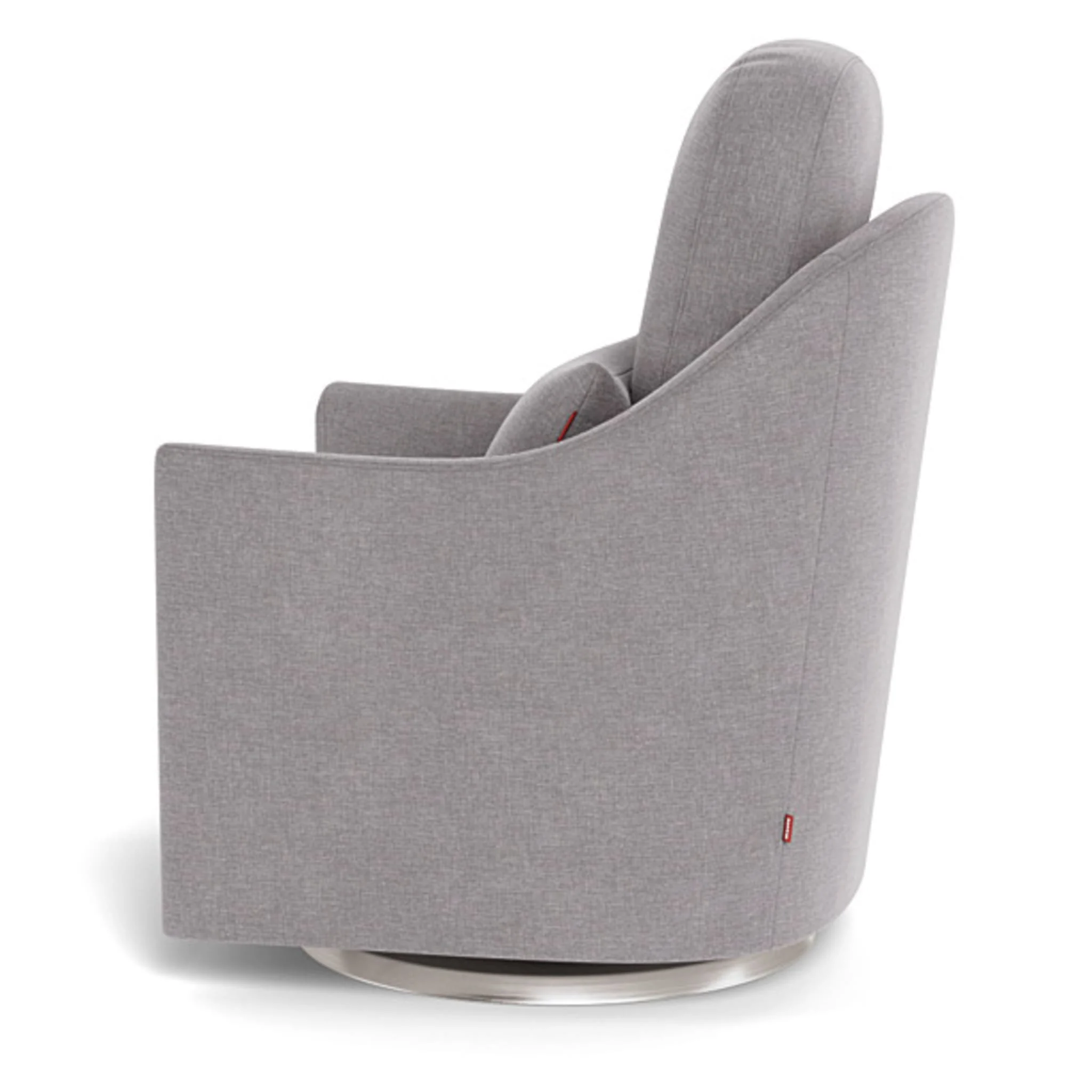 Fauteuil Berçant et Pivotant Nessa - Pebble / Argent - Image 6